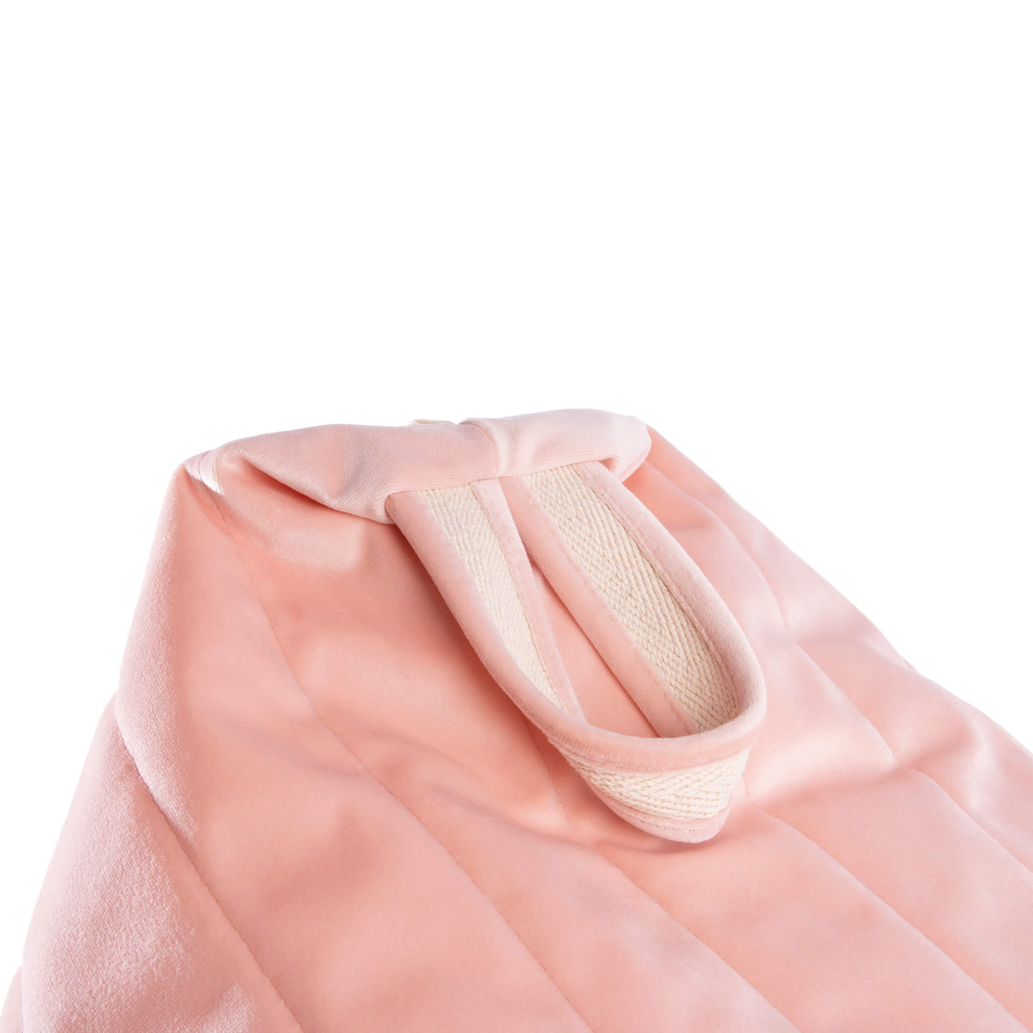 Nobodinoz Essaouira Velvet Bean Bag in Bloom Pink