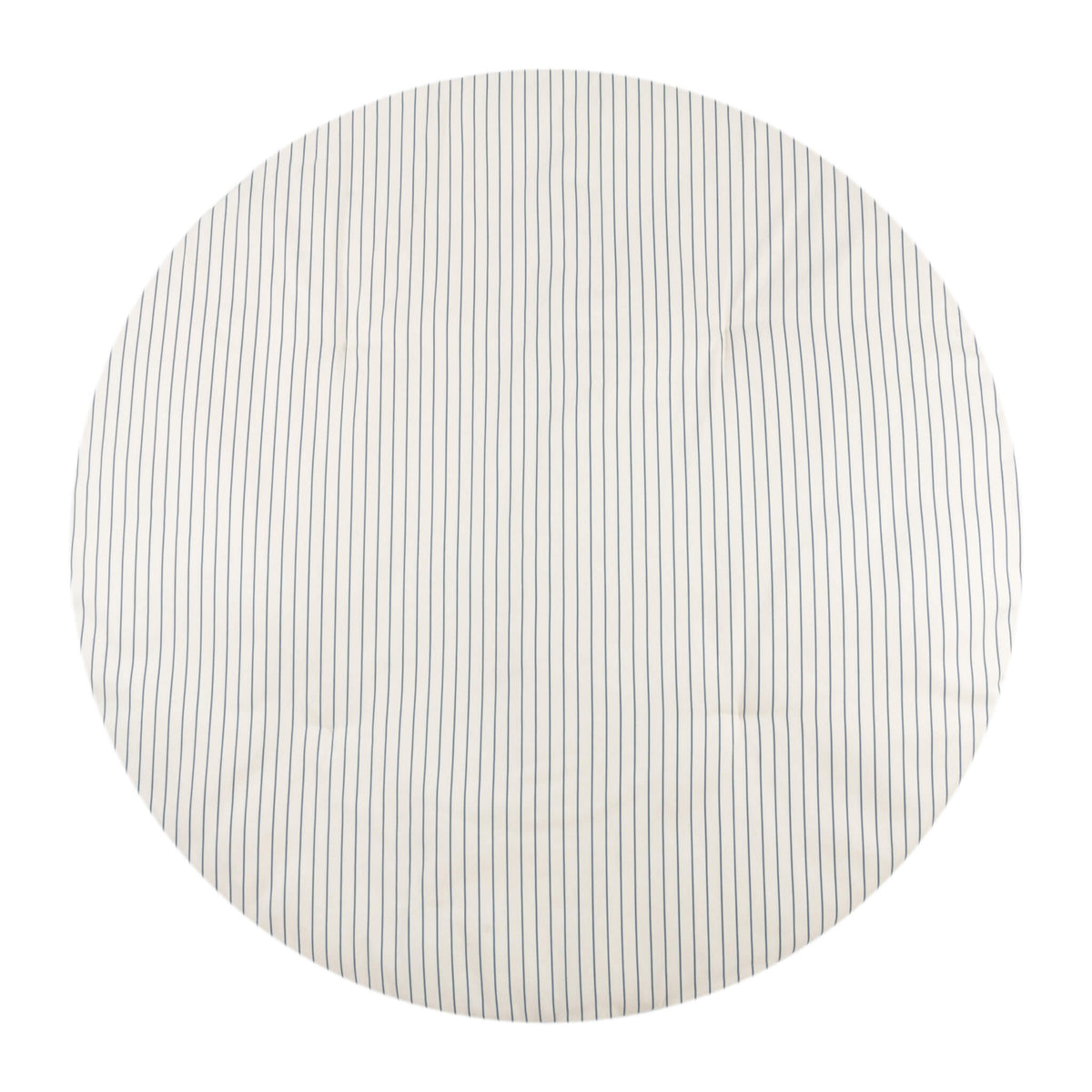 Nobodinoz Fluffy Round Playmat in Blue Stripes