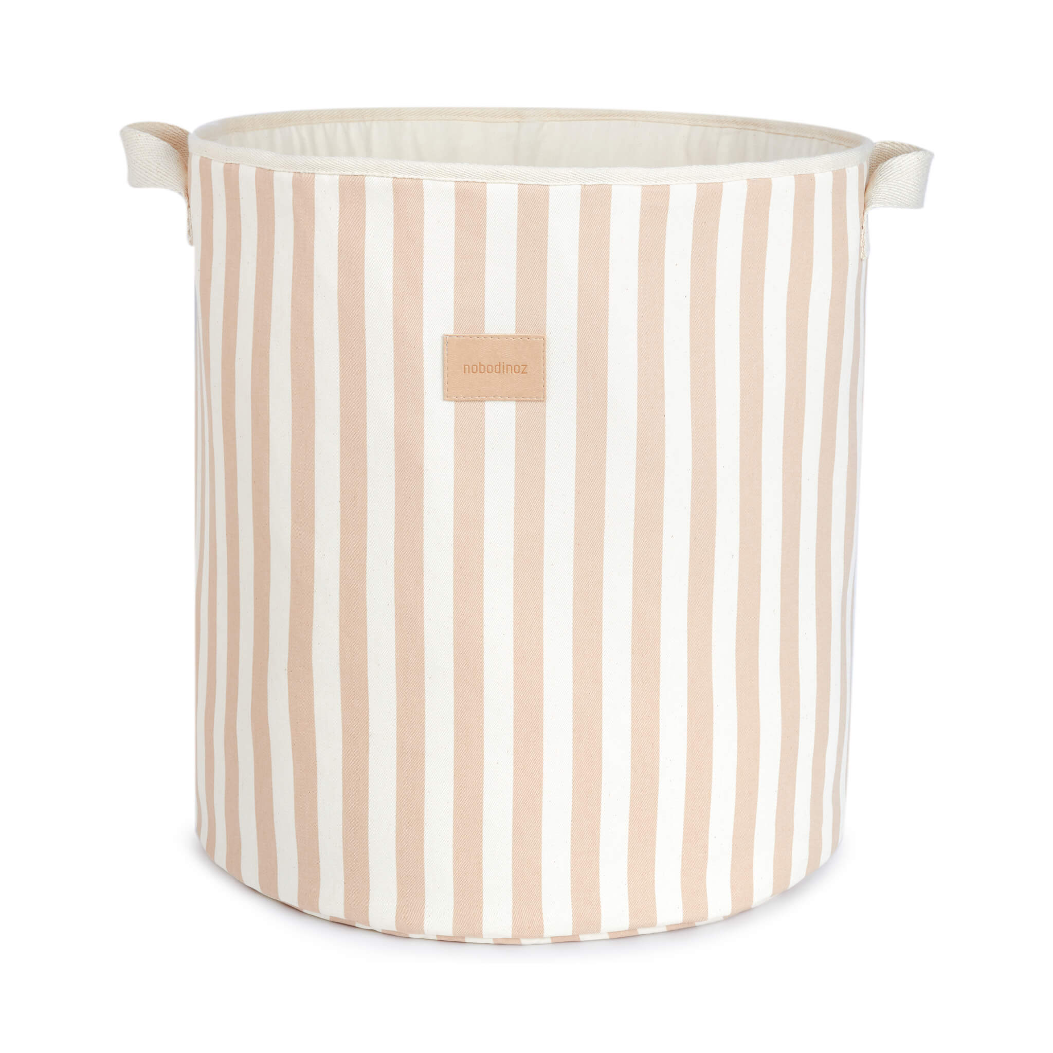 Nobodinoz Odeon Toy Bag in Taupe Stripes