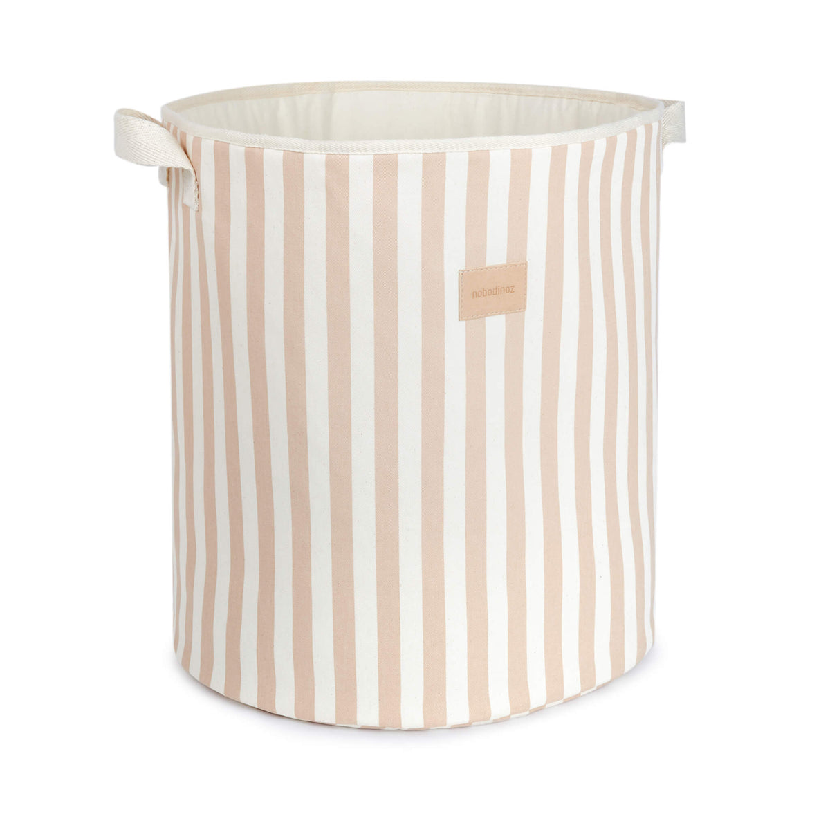Nobodinoz Odeon Toy Bag in Taupe Stripes