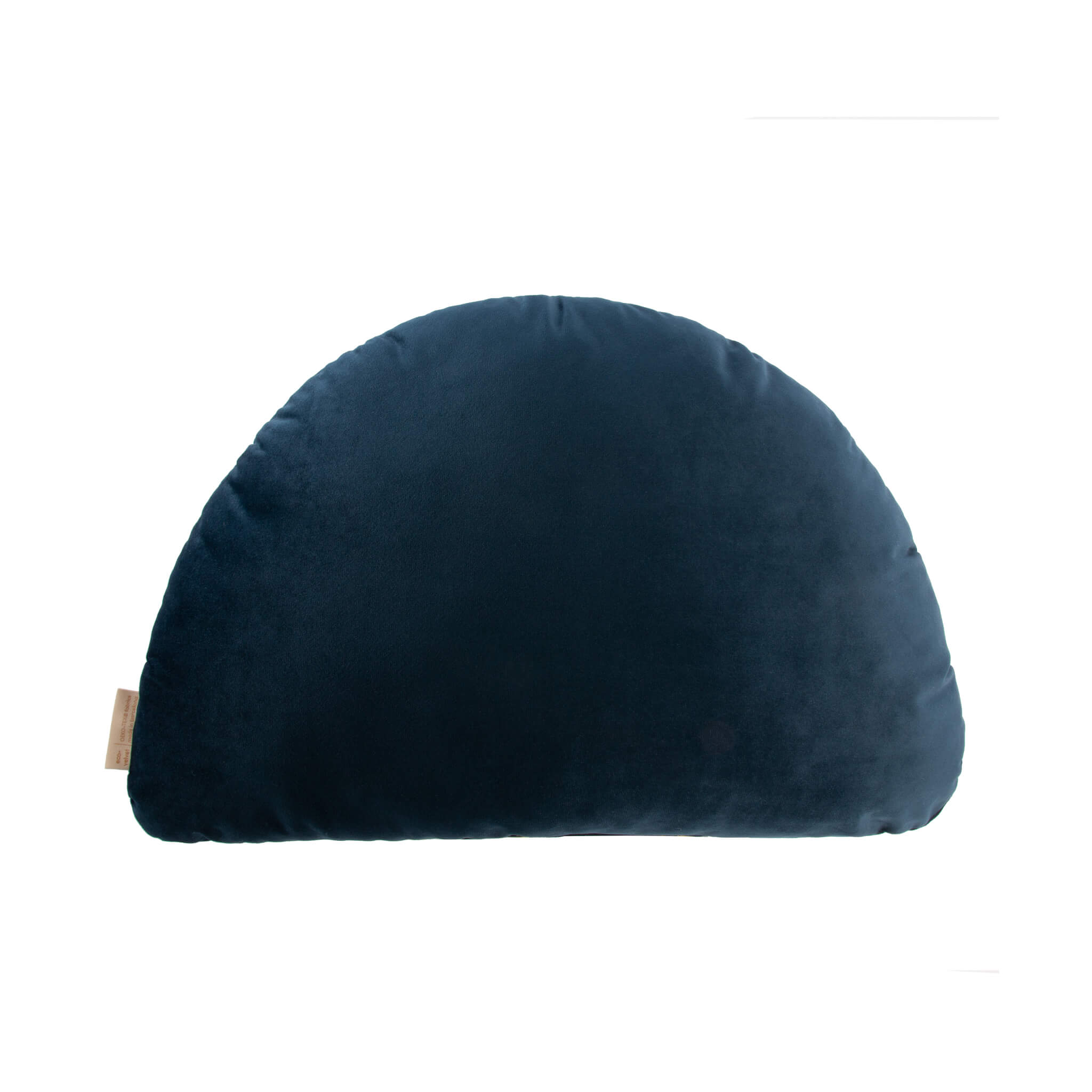 Nobodinoz Velvet Rainbow Cushion in Night Blue Back