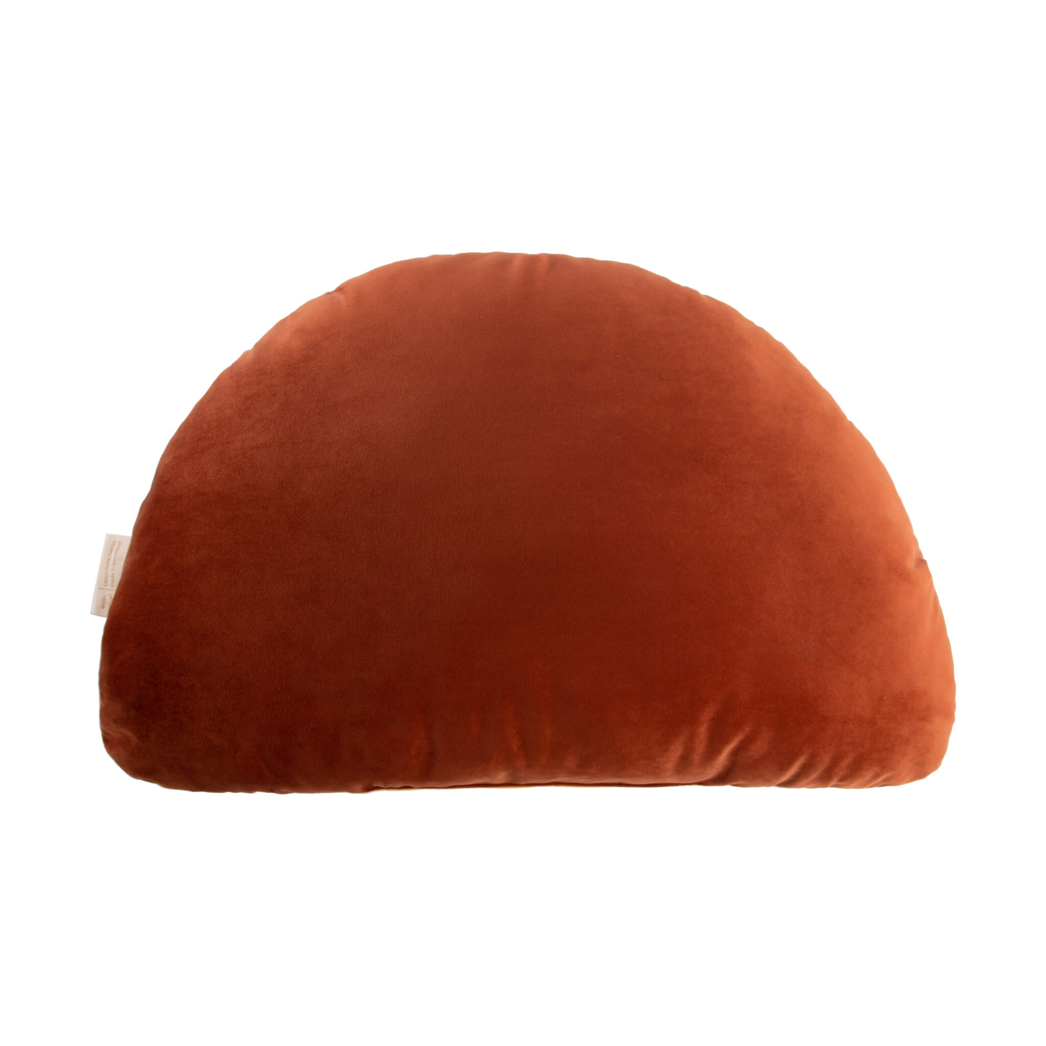 Nobodinoz Velvet Rainbow Cushion in Wild Brown Back