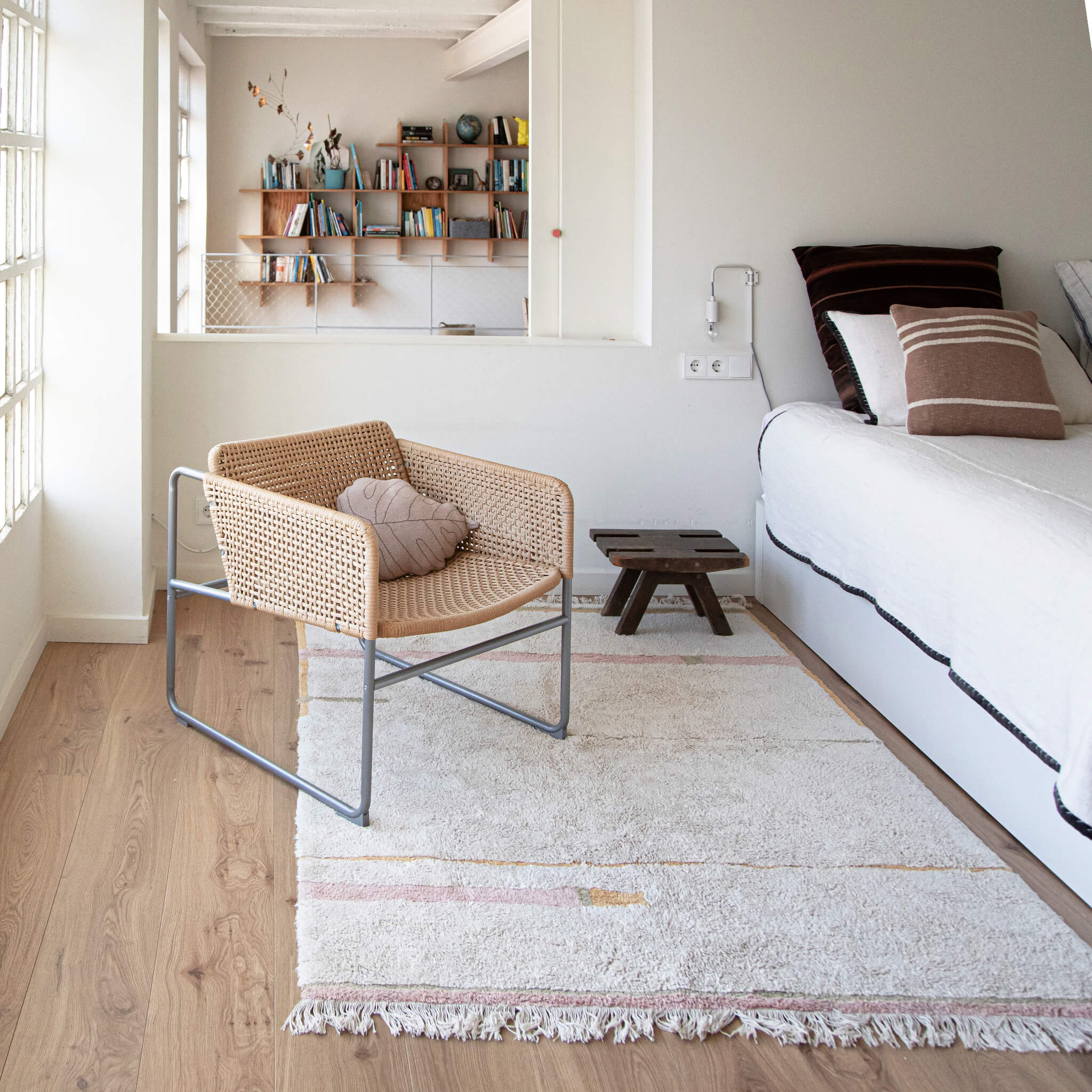 Lorena Canals Kids Washable Rug in Lanes Nude