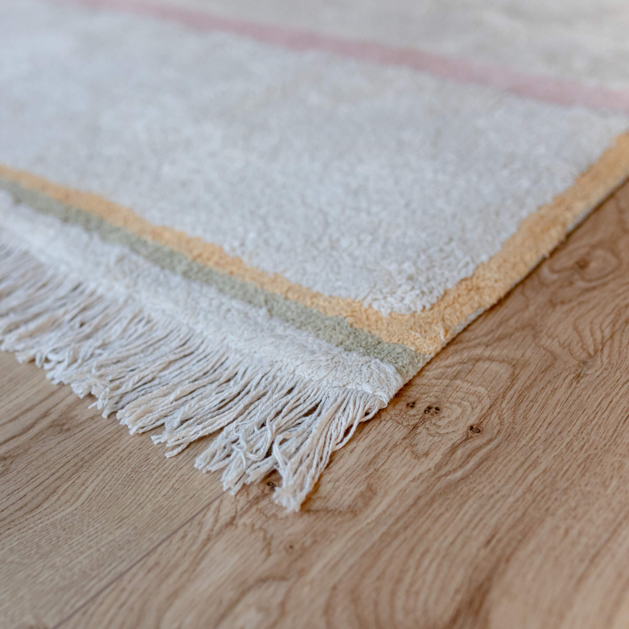 Lorena Canals Kids Washable Rug in Lanes Nude