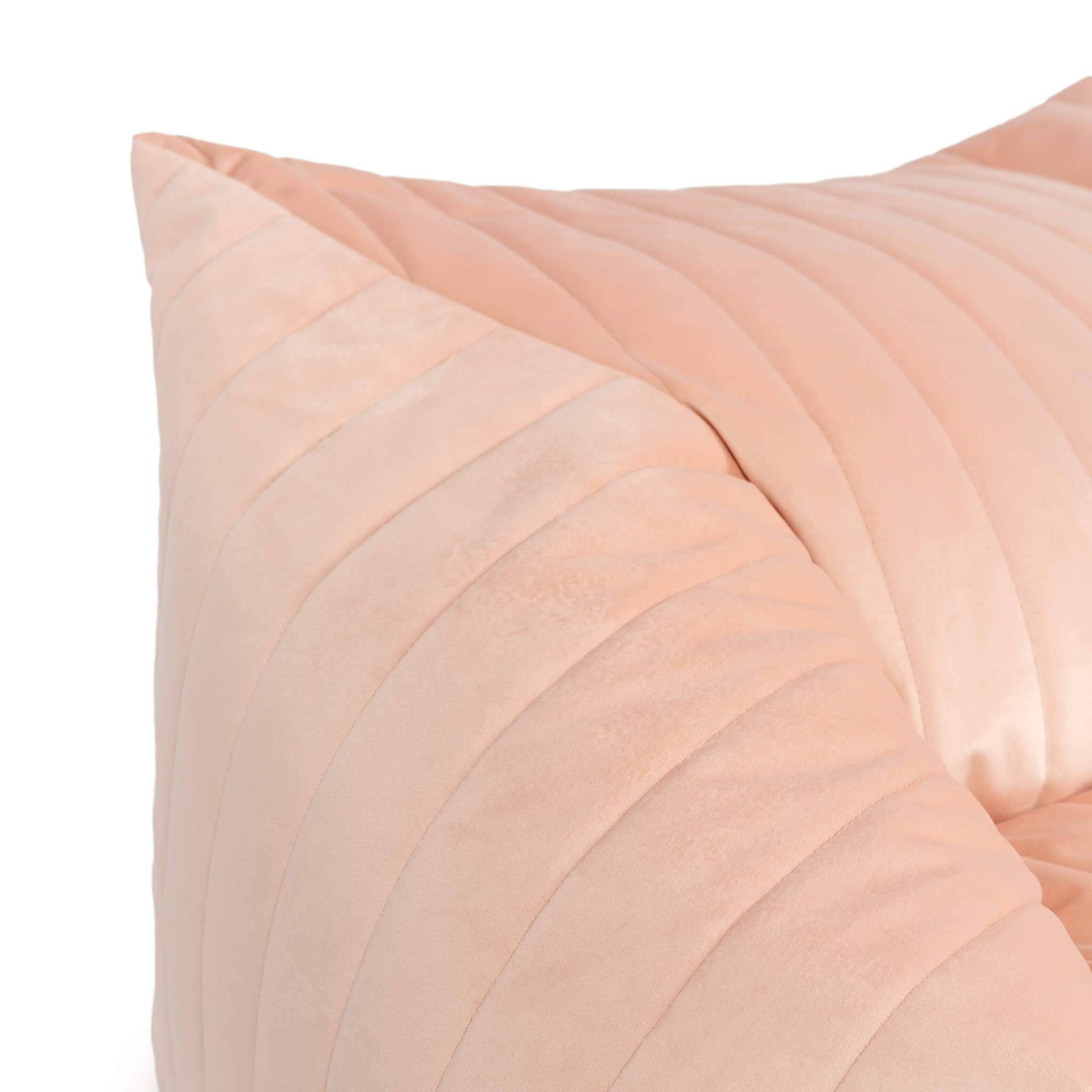 Nobodinoz Chelsea Velvet Bean Bag in Bloom Pink Details
