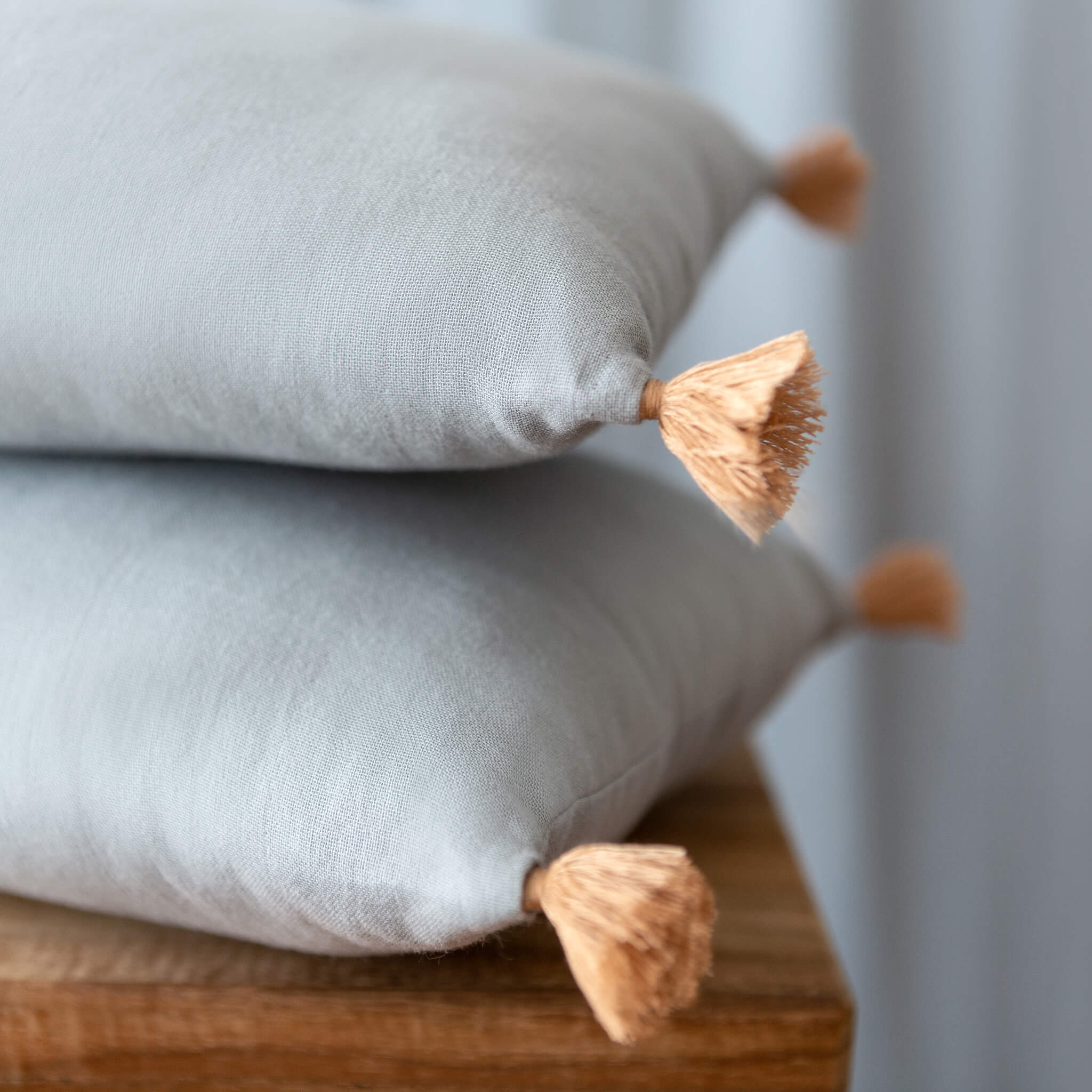 Nobodinoz Sublim Cushion in Rivera Blue Details