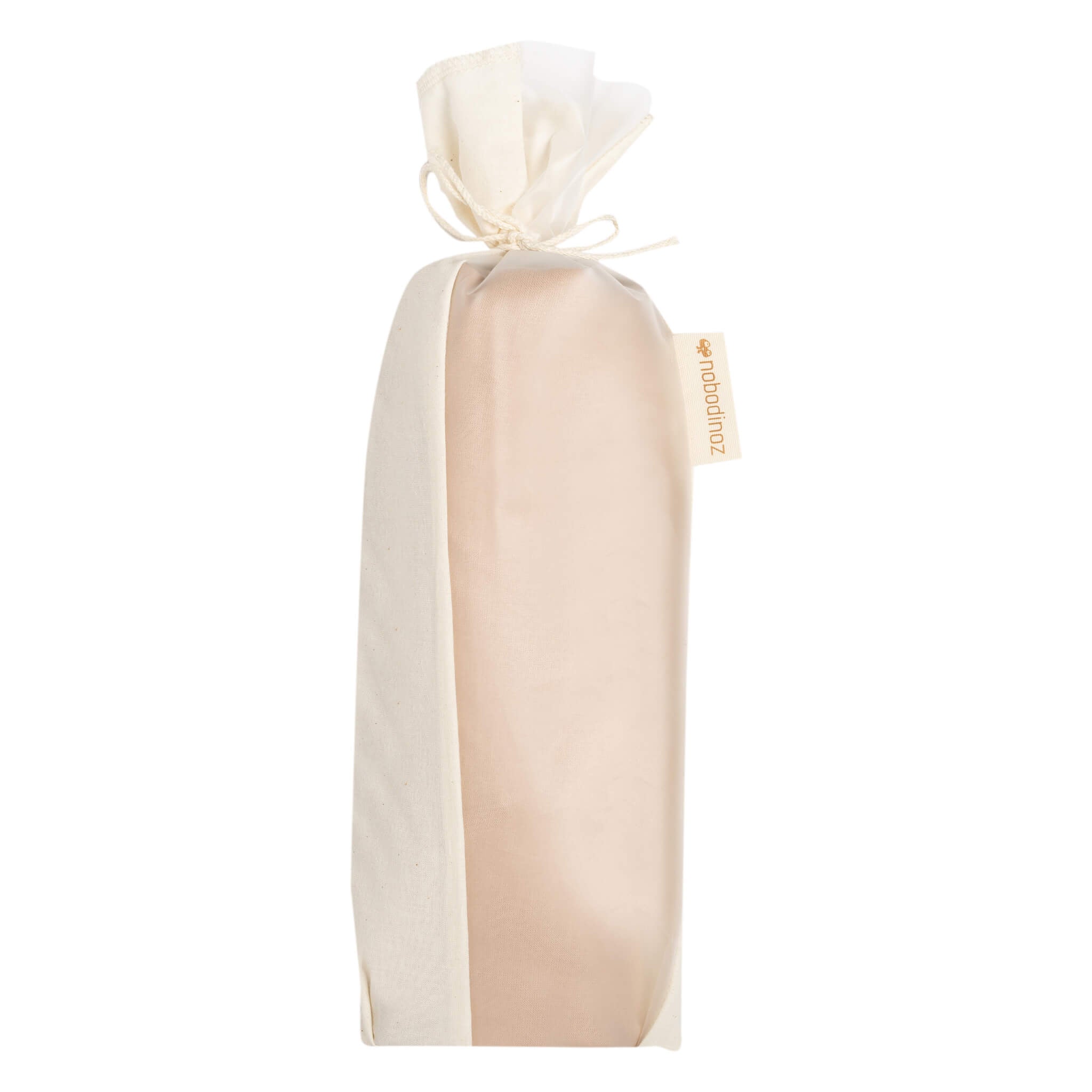 Nobodinoz Tibet Cot Sheet in Dream Pink in Packaging