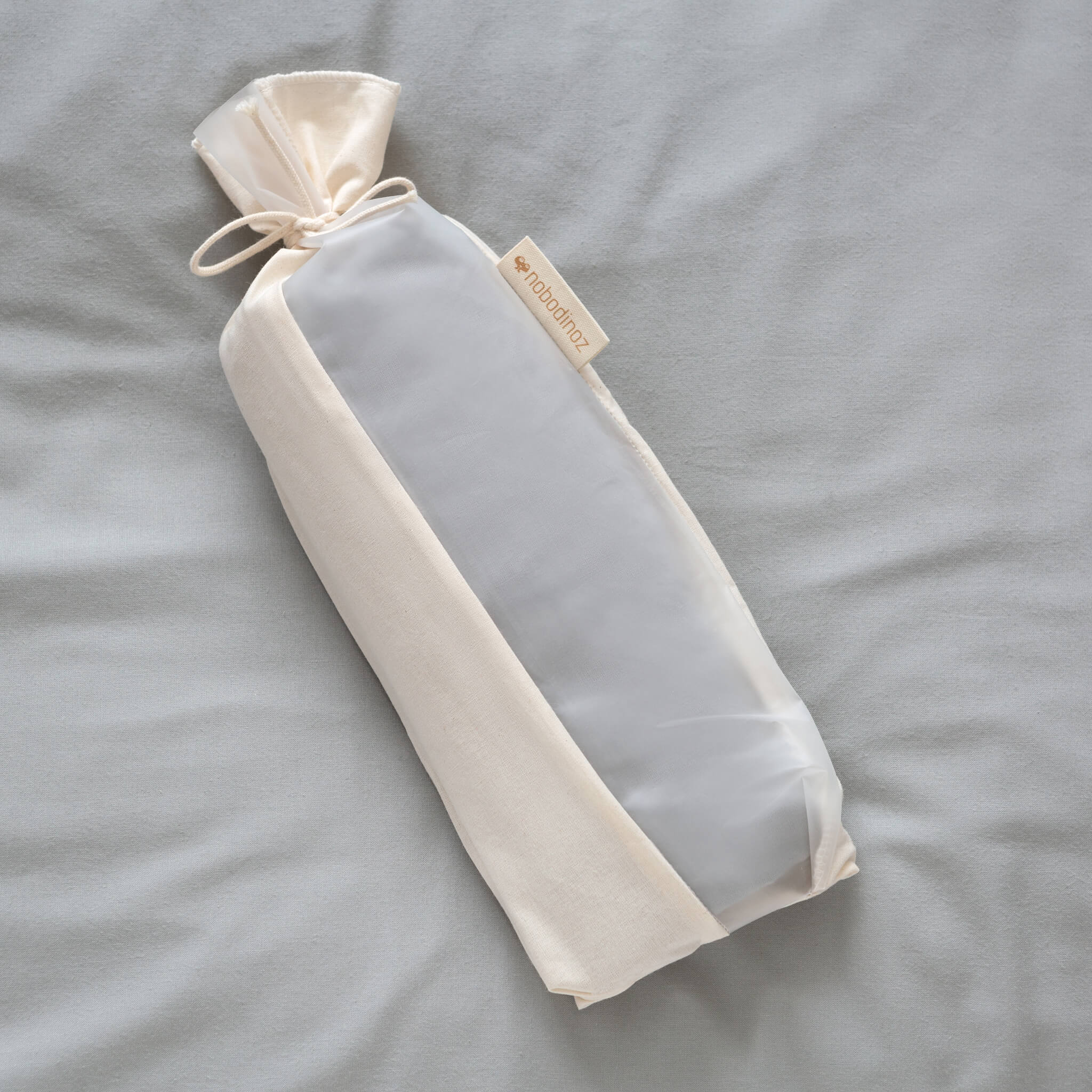 Nobodinoz Tibet Sheet in Soft Blue in Packaging