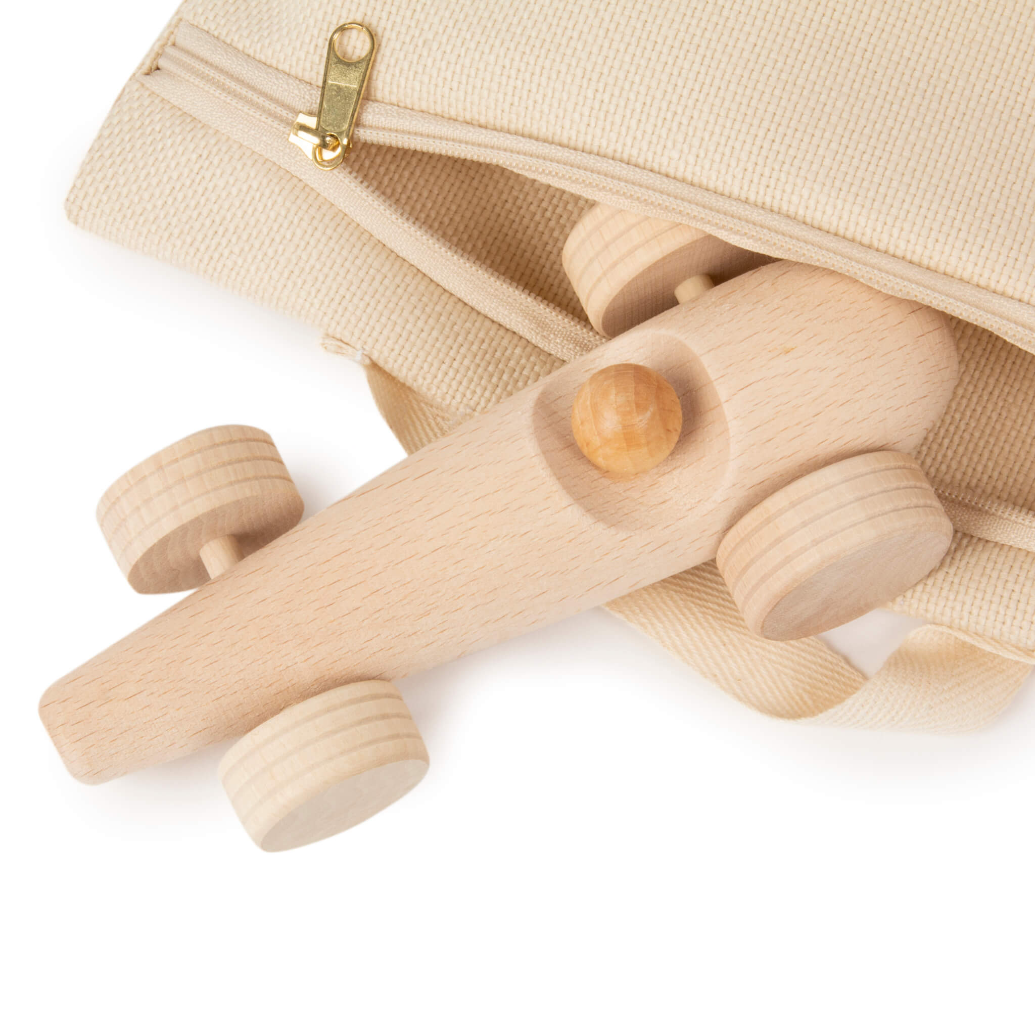 Nobodinoz Wooden Toy Racing Car in Packaging