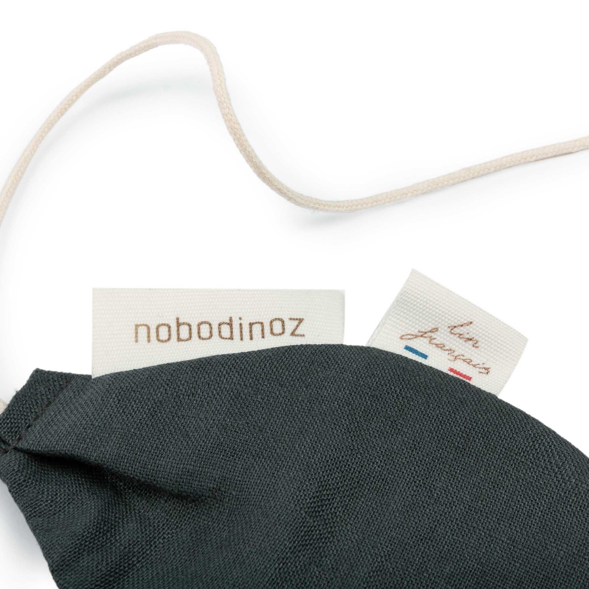 Nobodinoz Lin Francais Leaf Garland in Green Blue