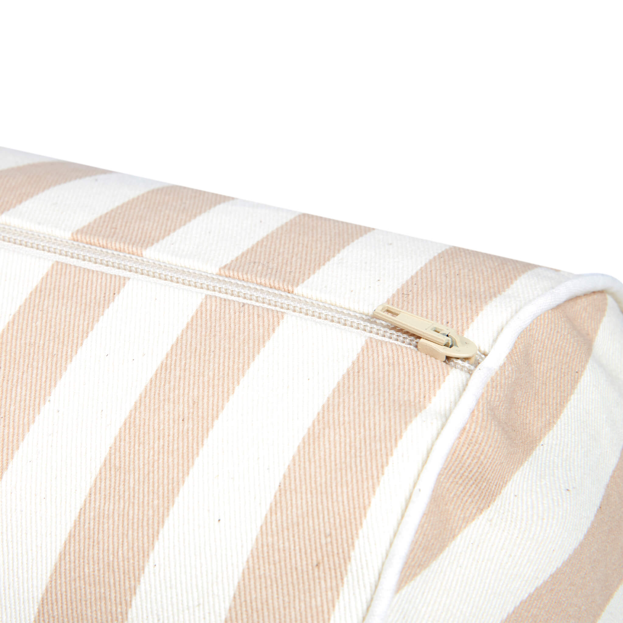 Nobodinoz Java Cushion in Natural Stripe Details