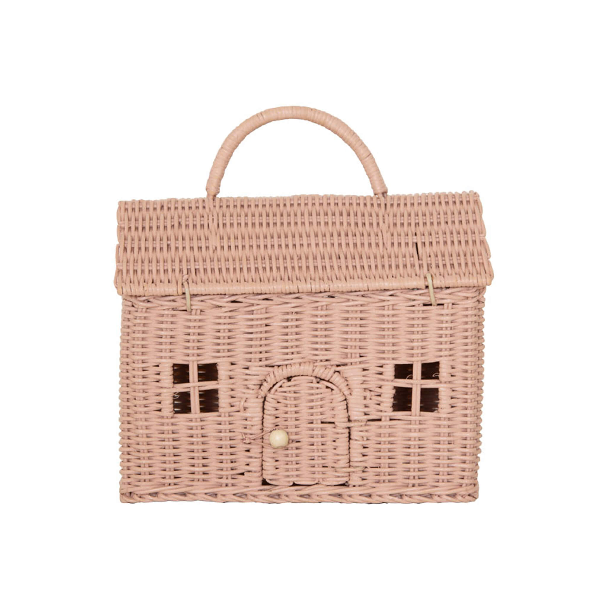 Olli Ella Casa House Clutch in Rose Pink