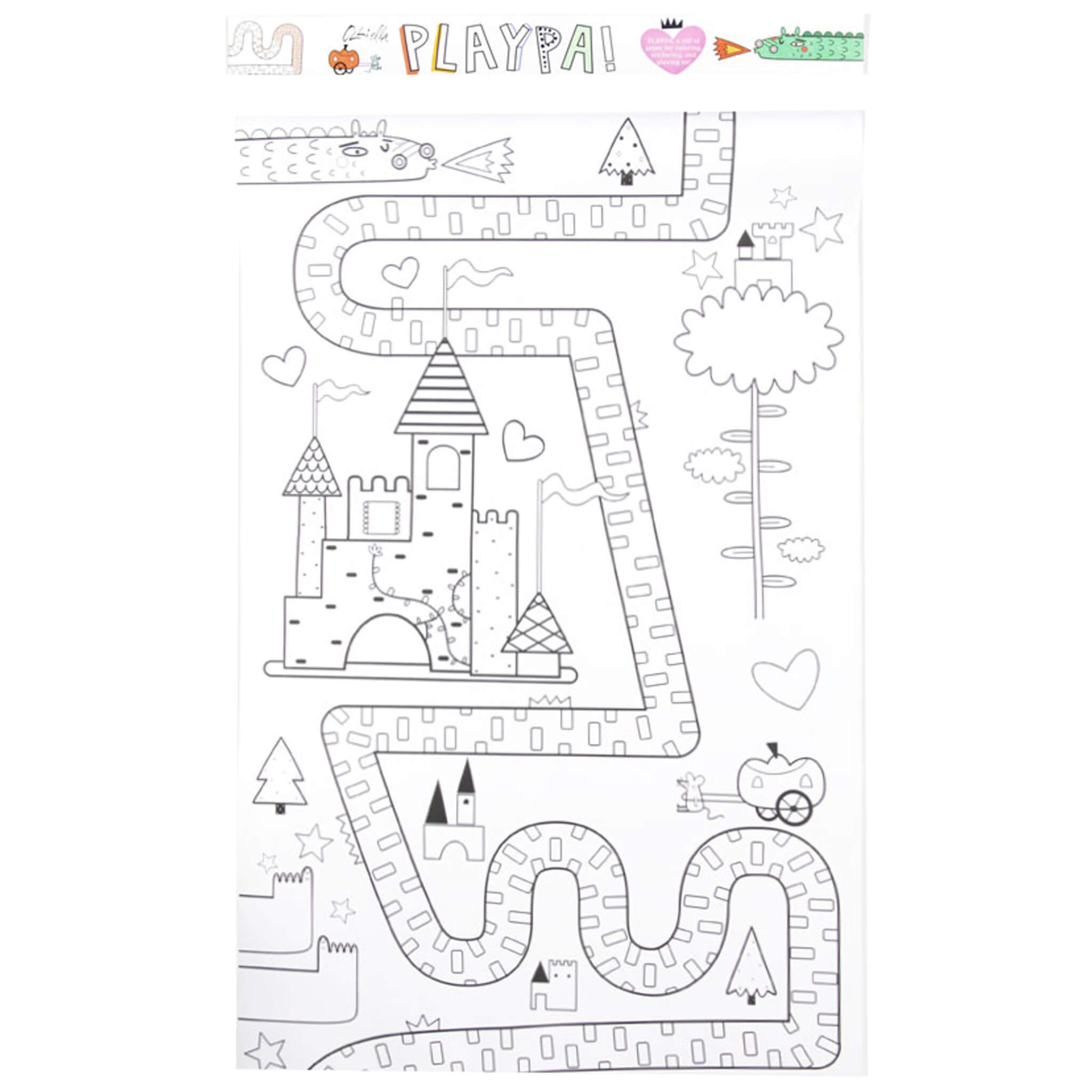 Olli Ella Playpa Paper Activity Roll in Fairy Tale Design