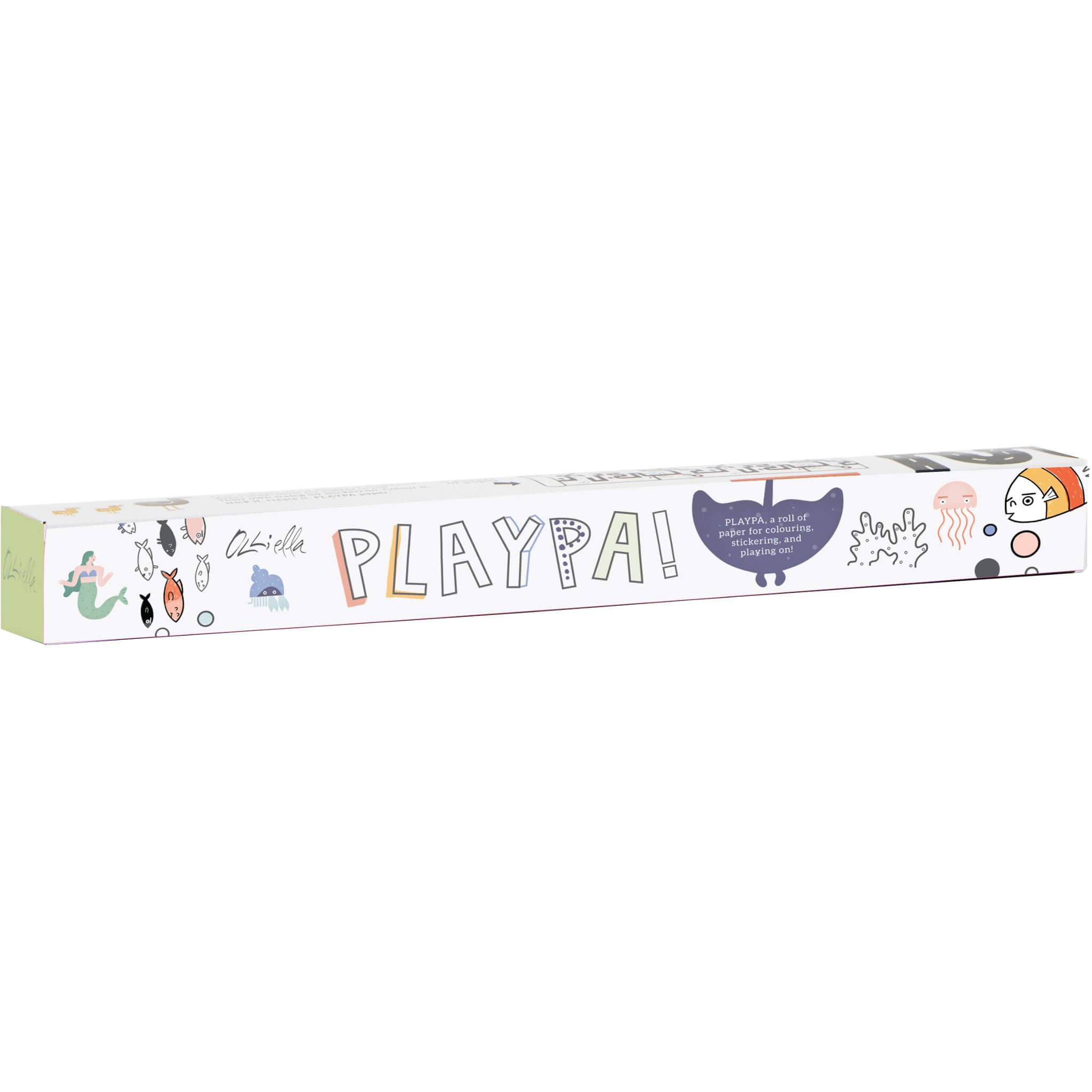 Olli Ella Playpa Paper Activity Roll in Ocean Design