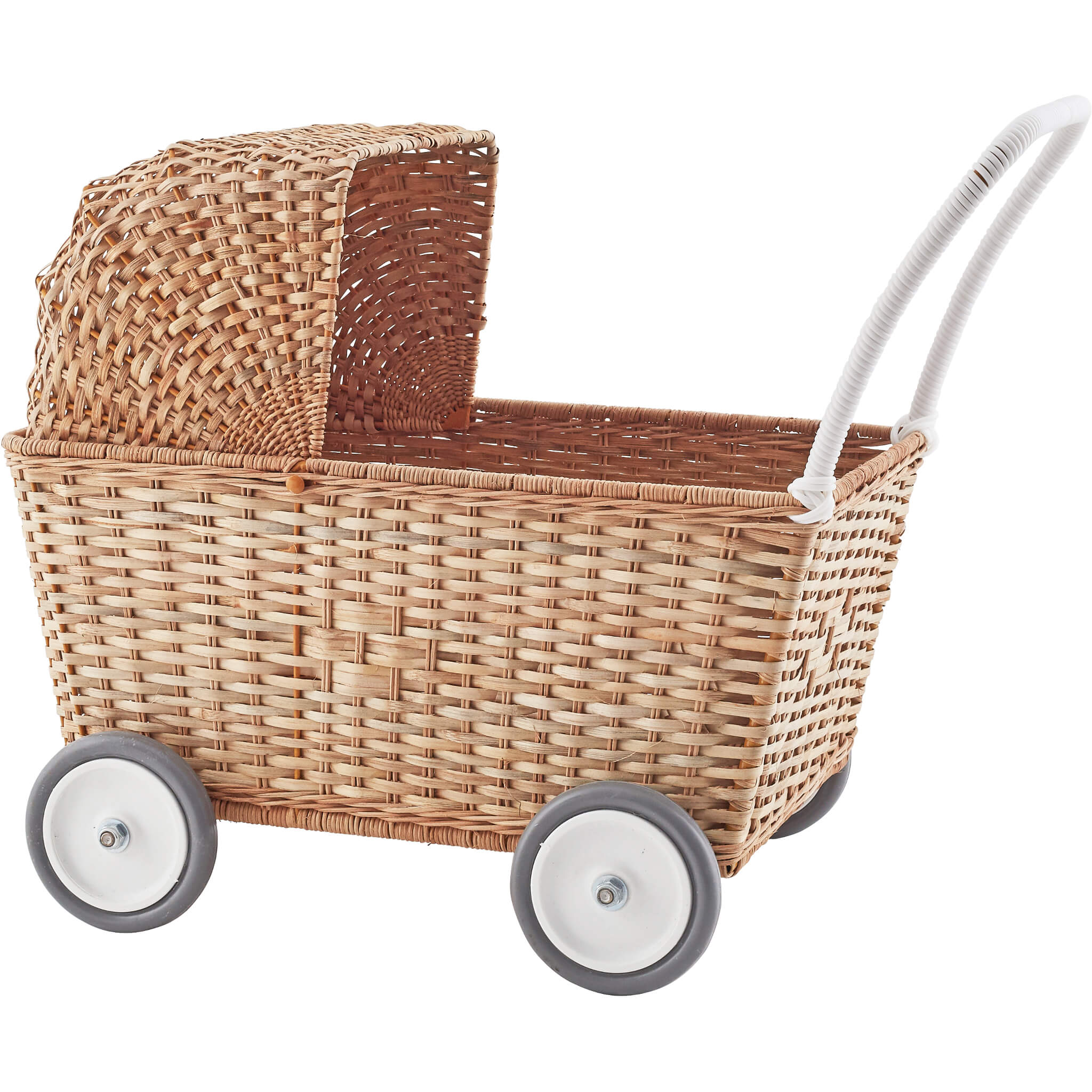 Olli Ella Strolley Toy Pram in Natural