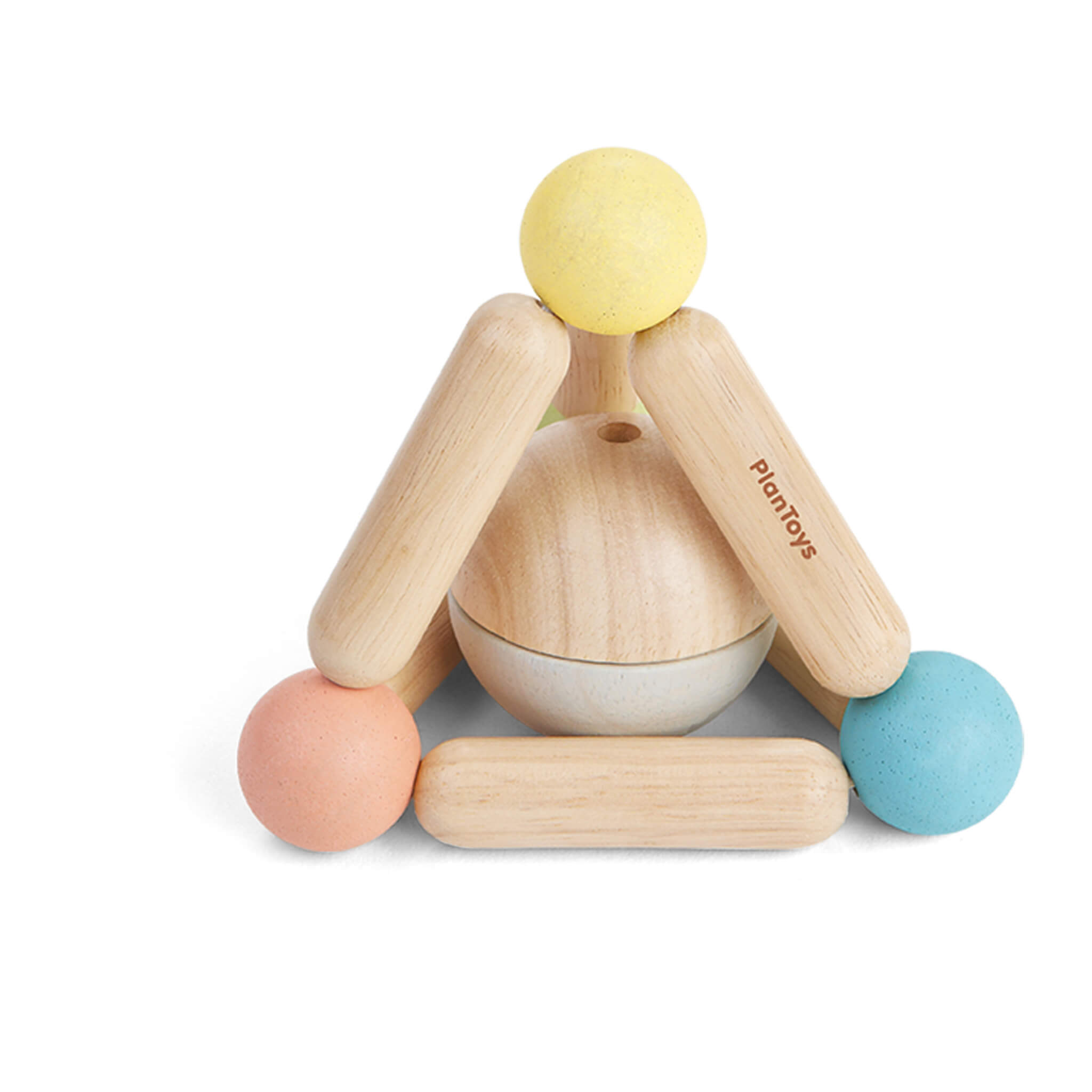 Plan Toys Pastel Triangle Clutching Toy