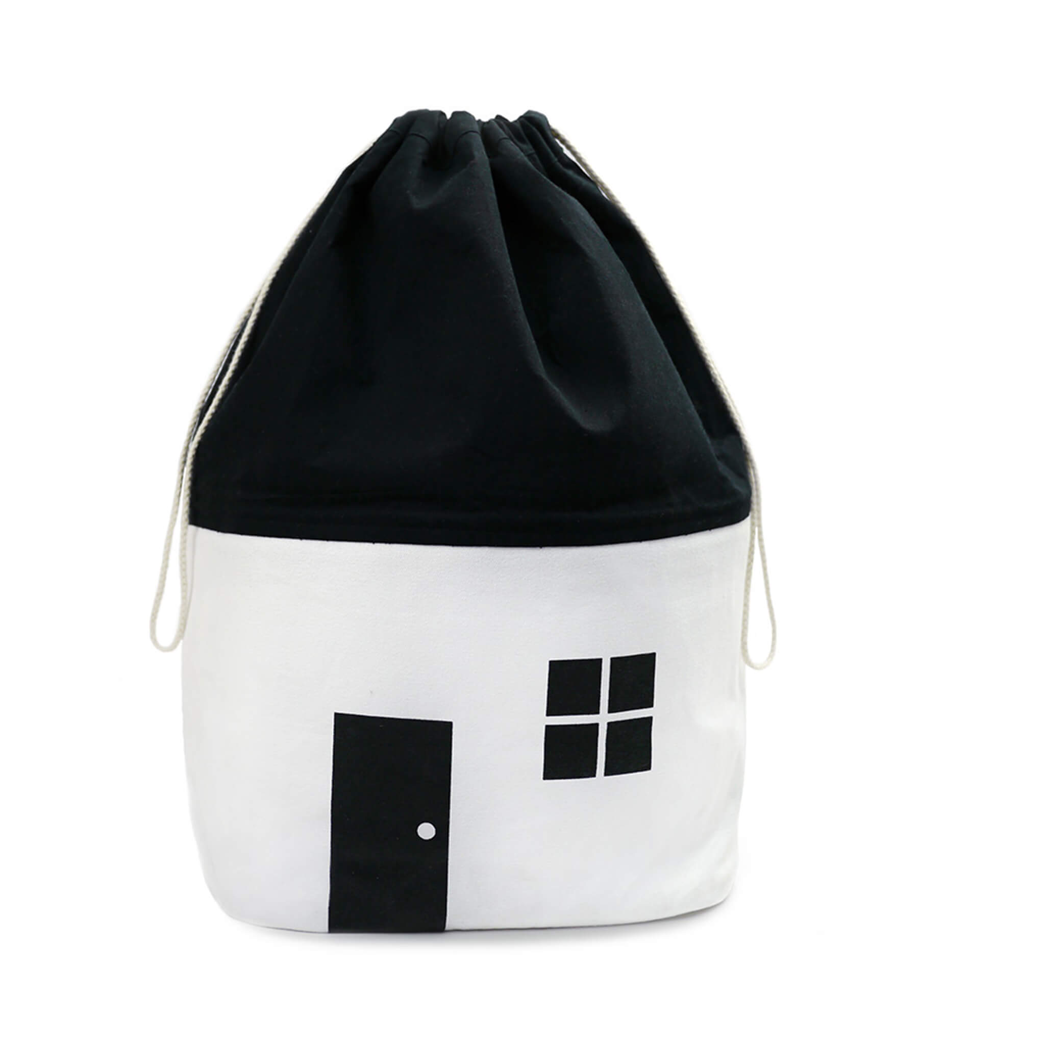 House Storage Bag - Black/White - Medium