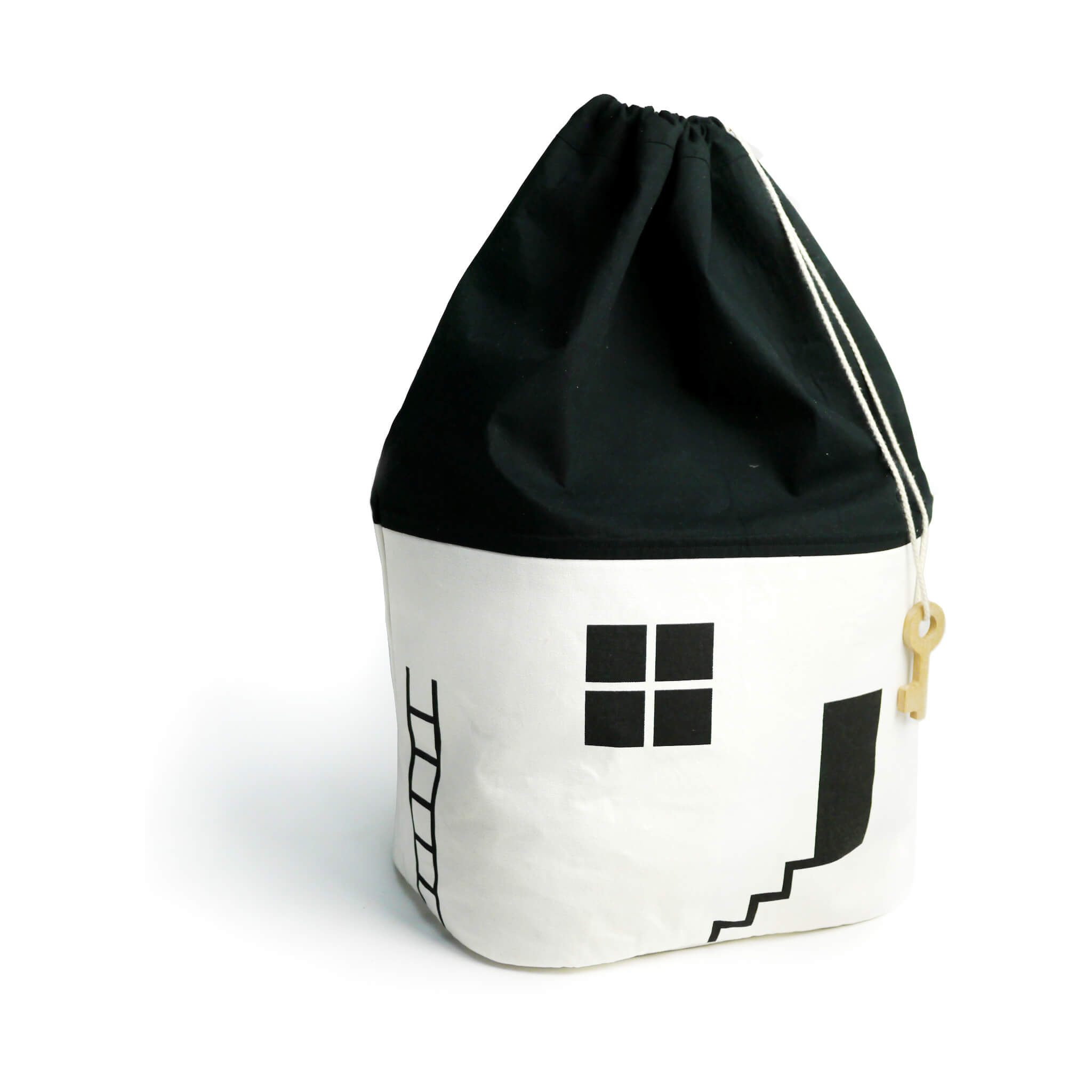 House Storage Bag - Black/White - Medium