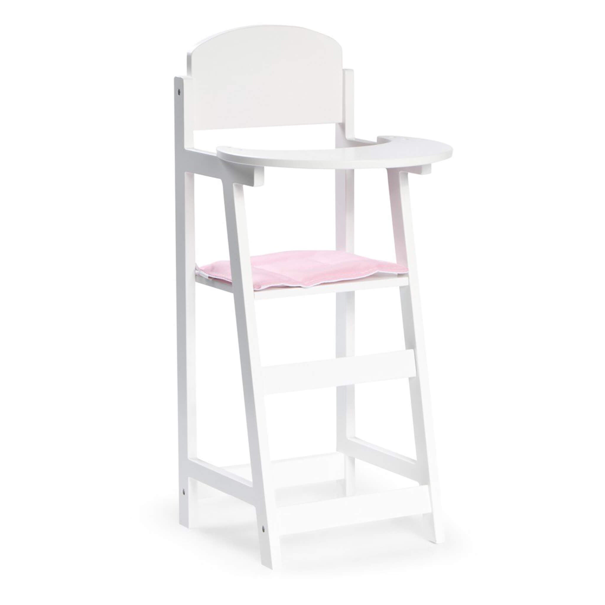 Dolls Wooden Highchair - White