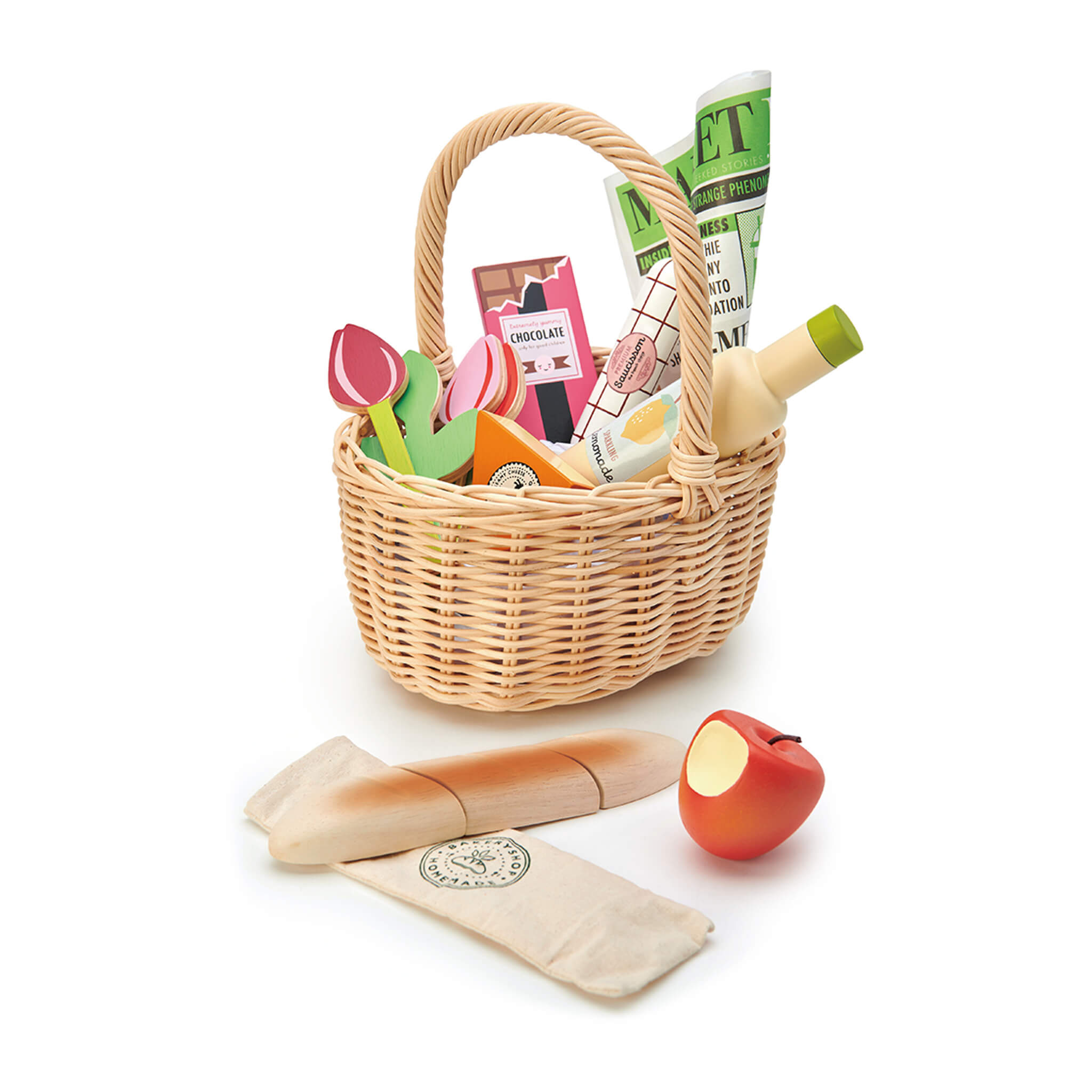 Wicker Shopper Basket