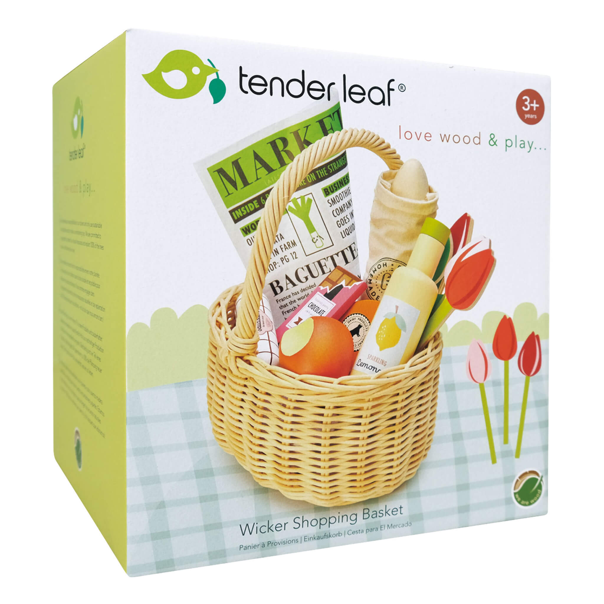 Wicker Shopper Basket