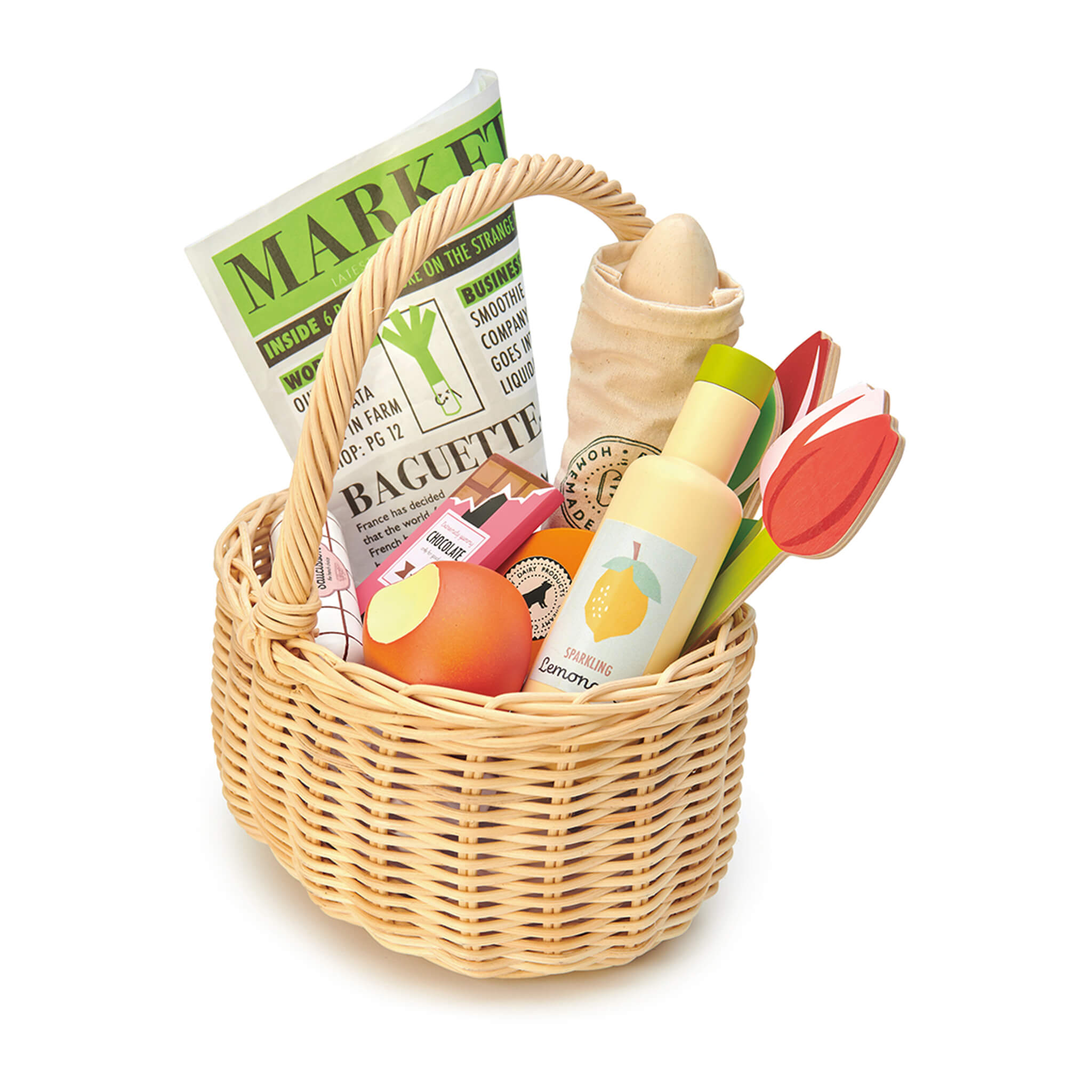 Wicker Shopper Basket