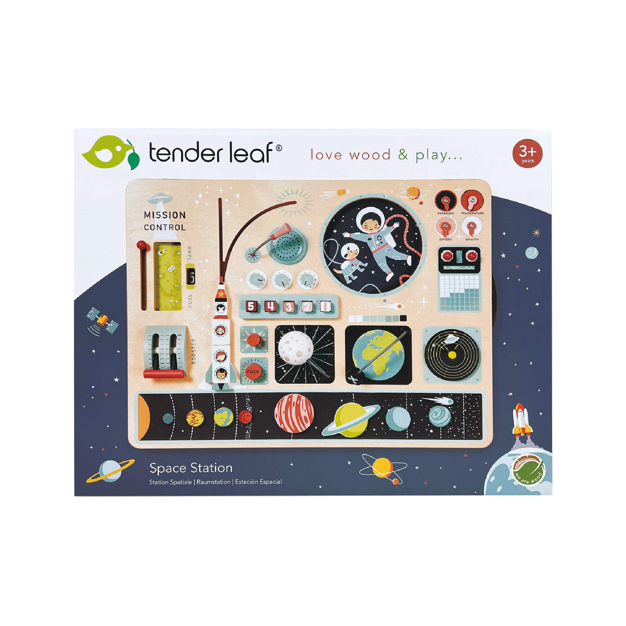 Tender Leaf Toys Space Station Activity Board,