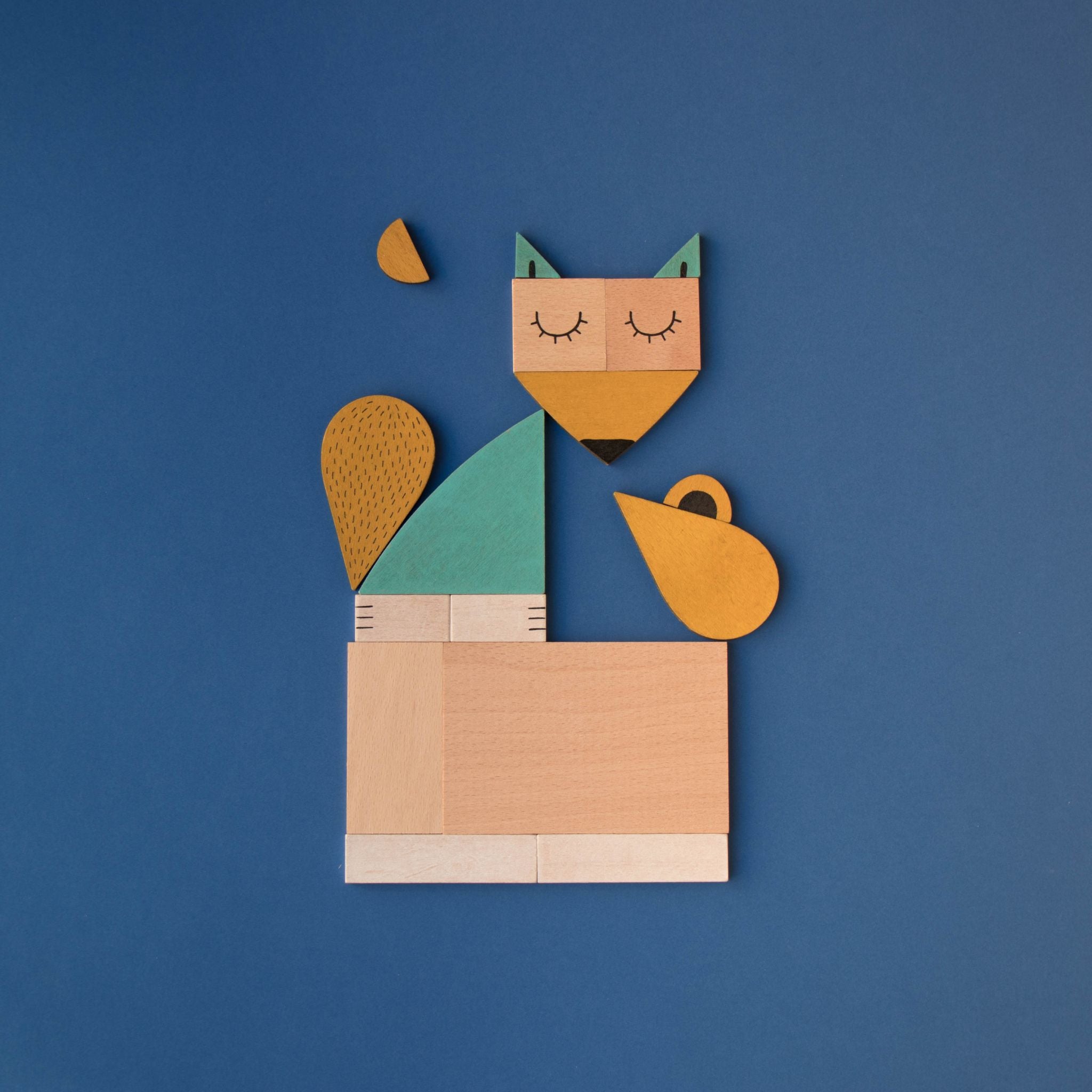 Londji The Fox and The Mouse Wooden Tangram Game