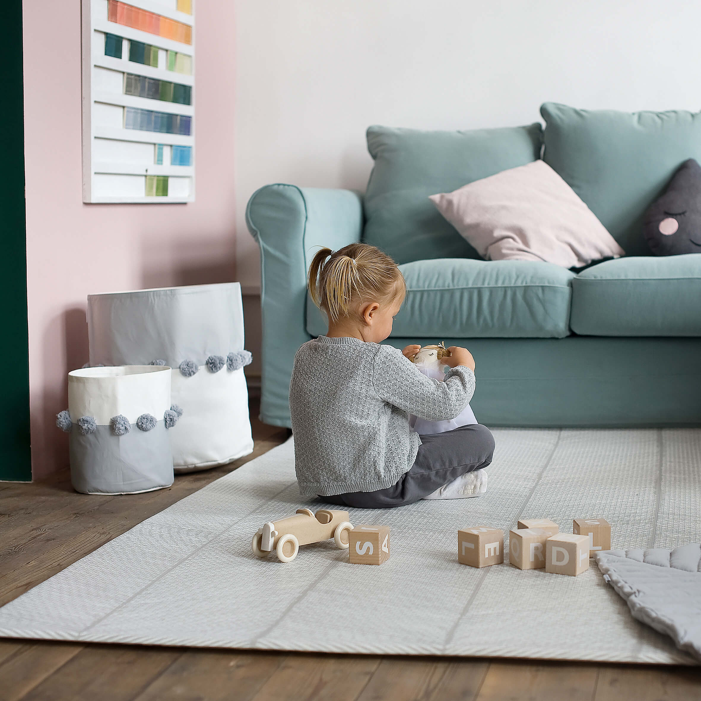 Toy Storage Baskets - Stone