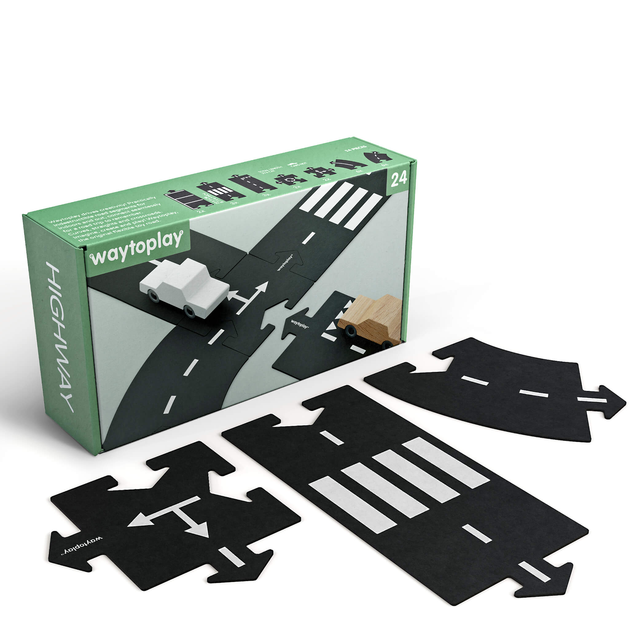 Adjustable Car Track - Highway (24 Piece Set)