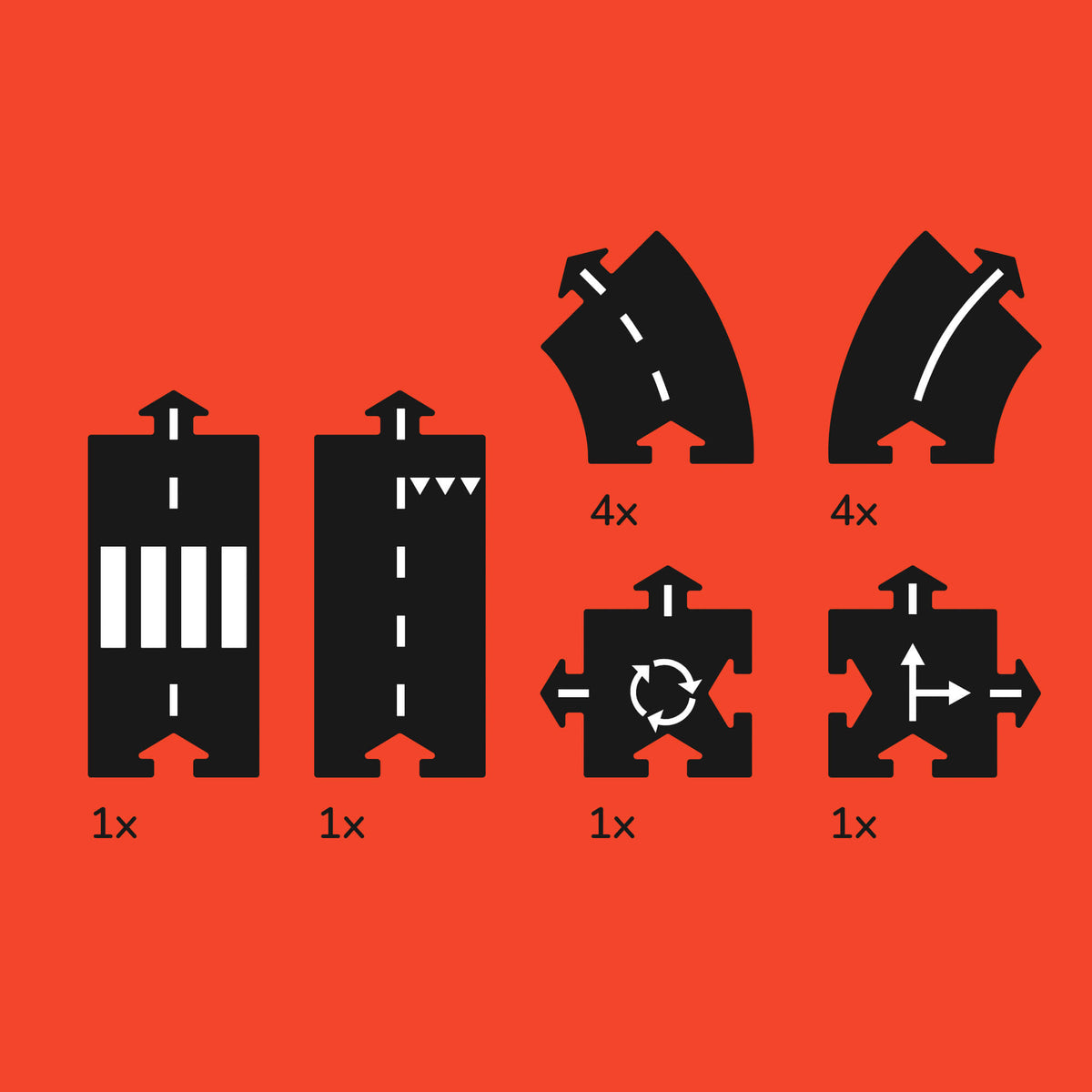 Adjustable Car Track - Ring Road (12 Piece Set)