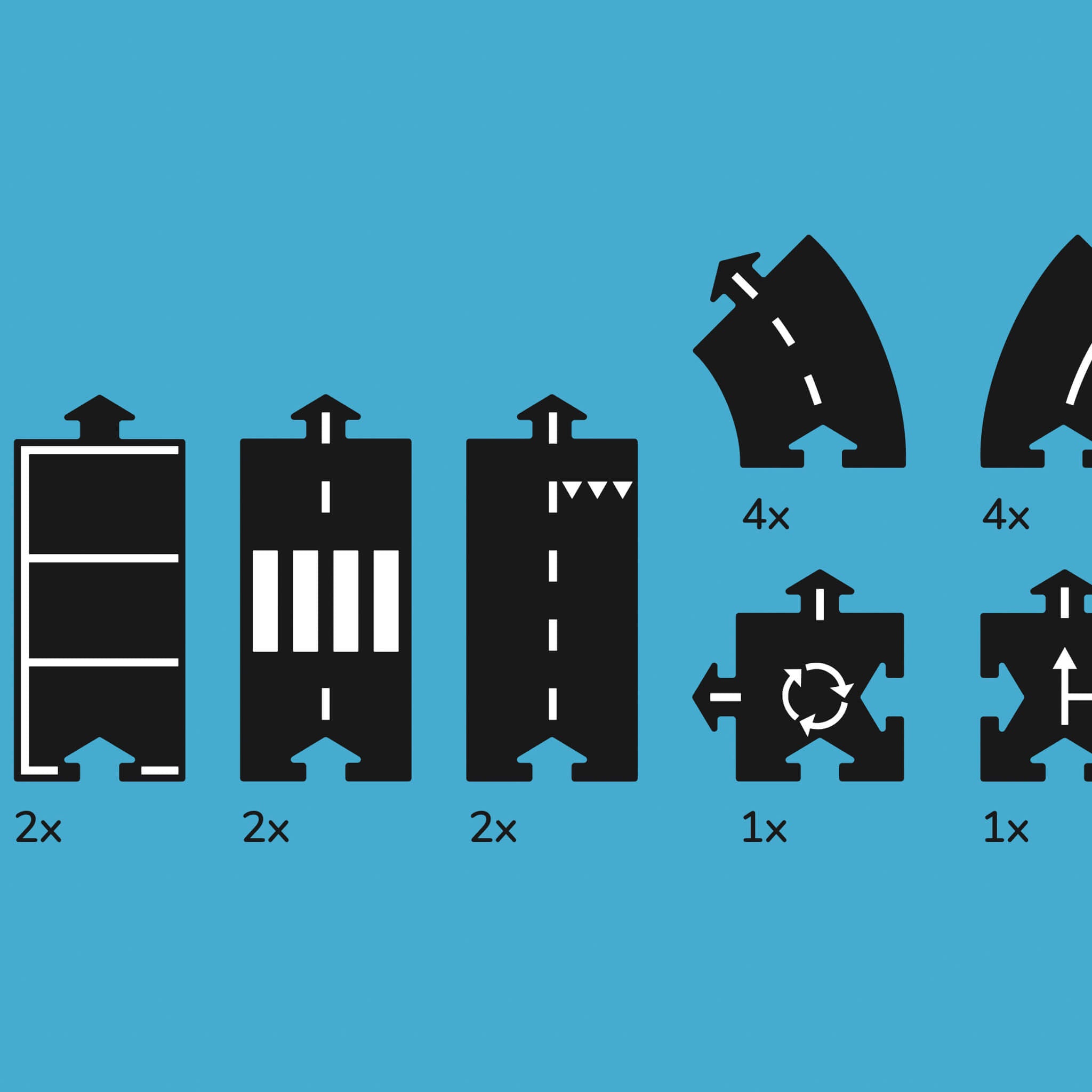 Adjustable Car Track - Expressway (16 Piece Set)