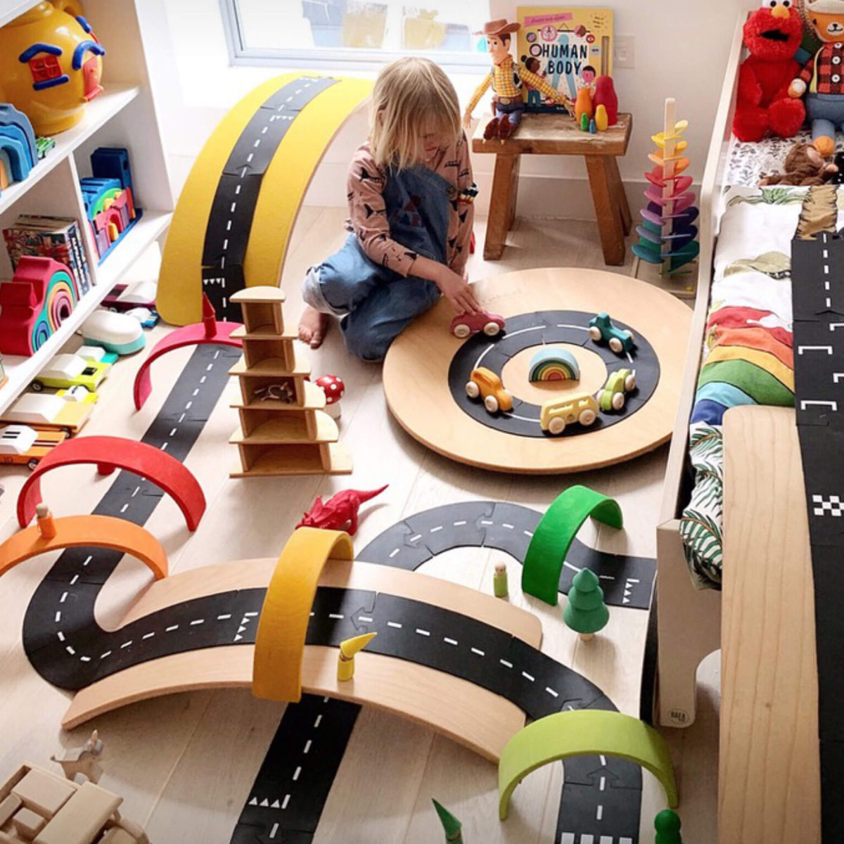 Adjustable Car Track - Ring Road (12 Piece Set)