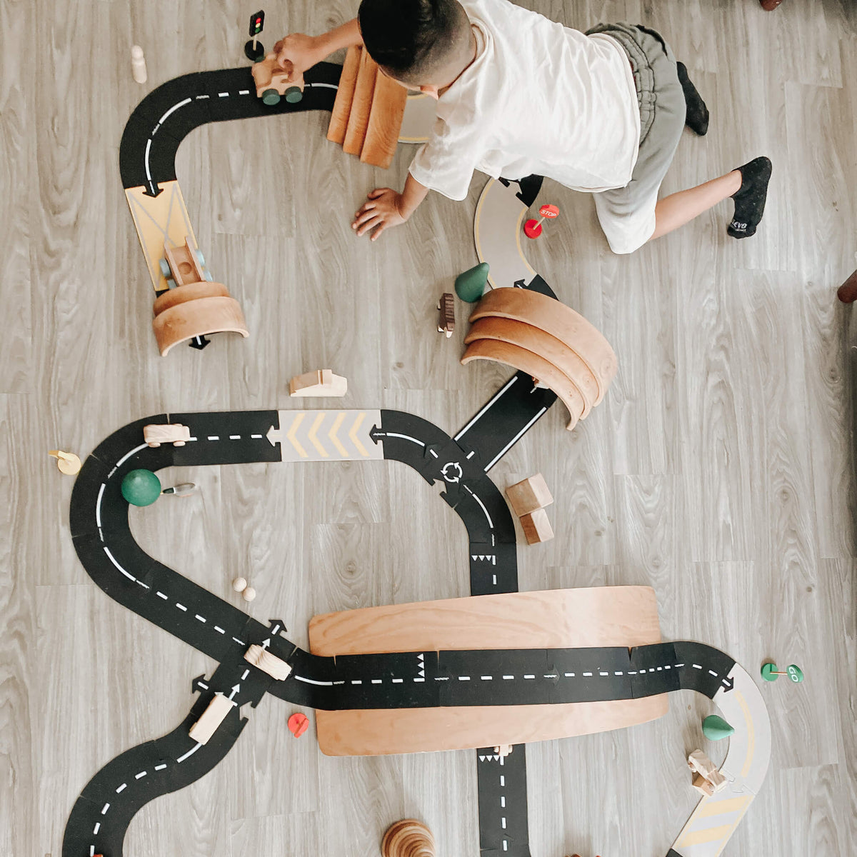 Adjustable Car Track - Ring Road (12 Piece Set)