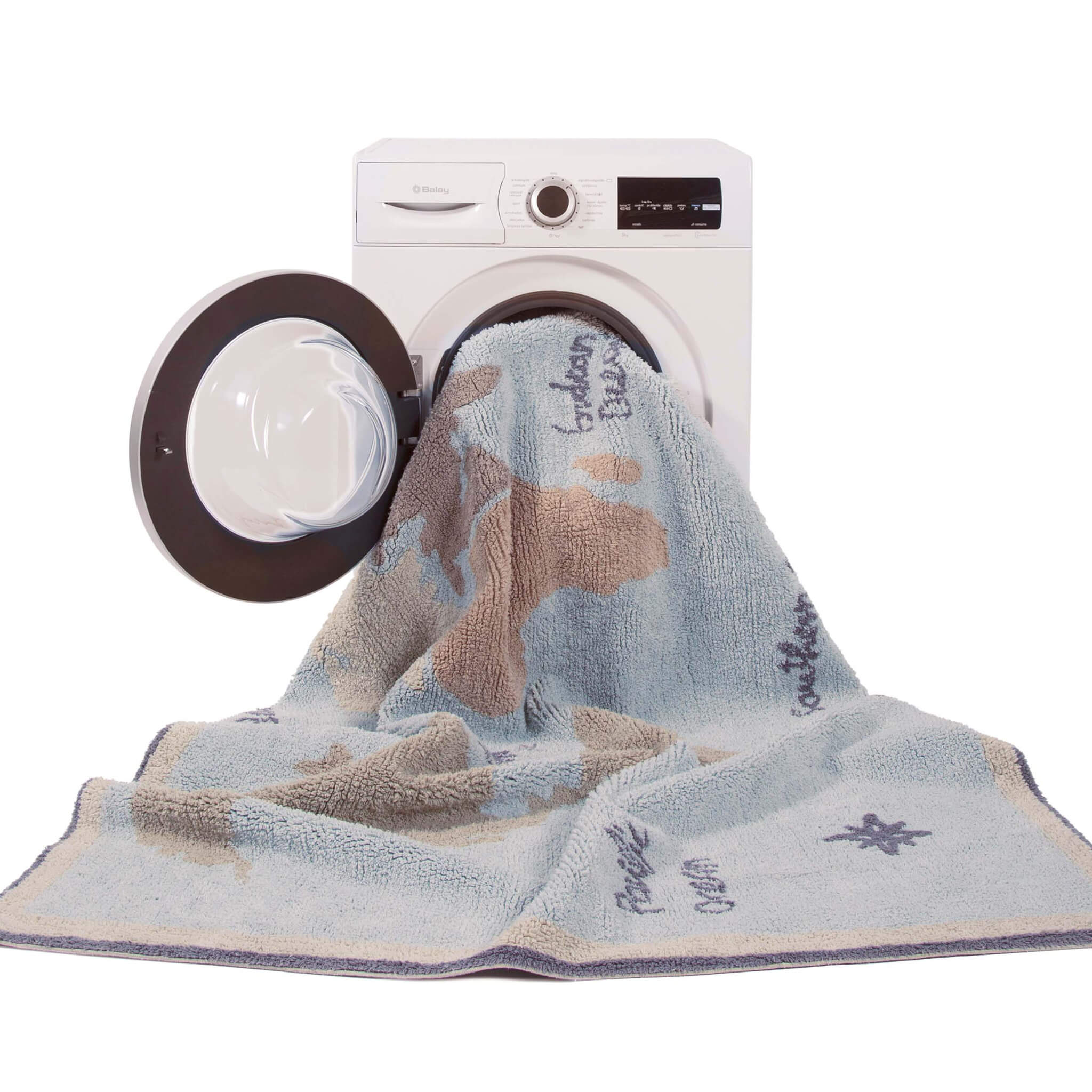 Washable Rug Vintage Map