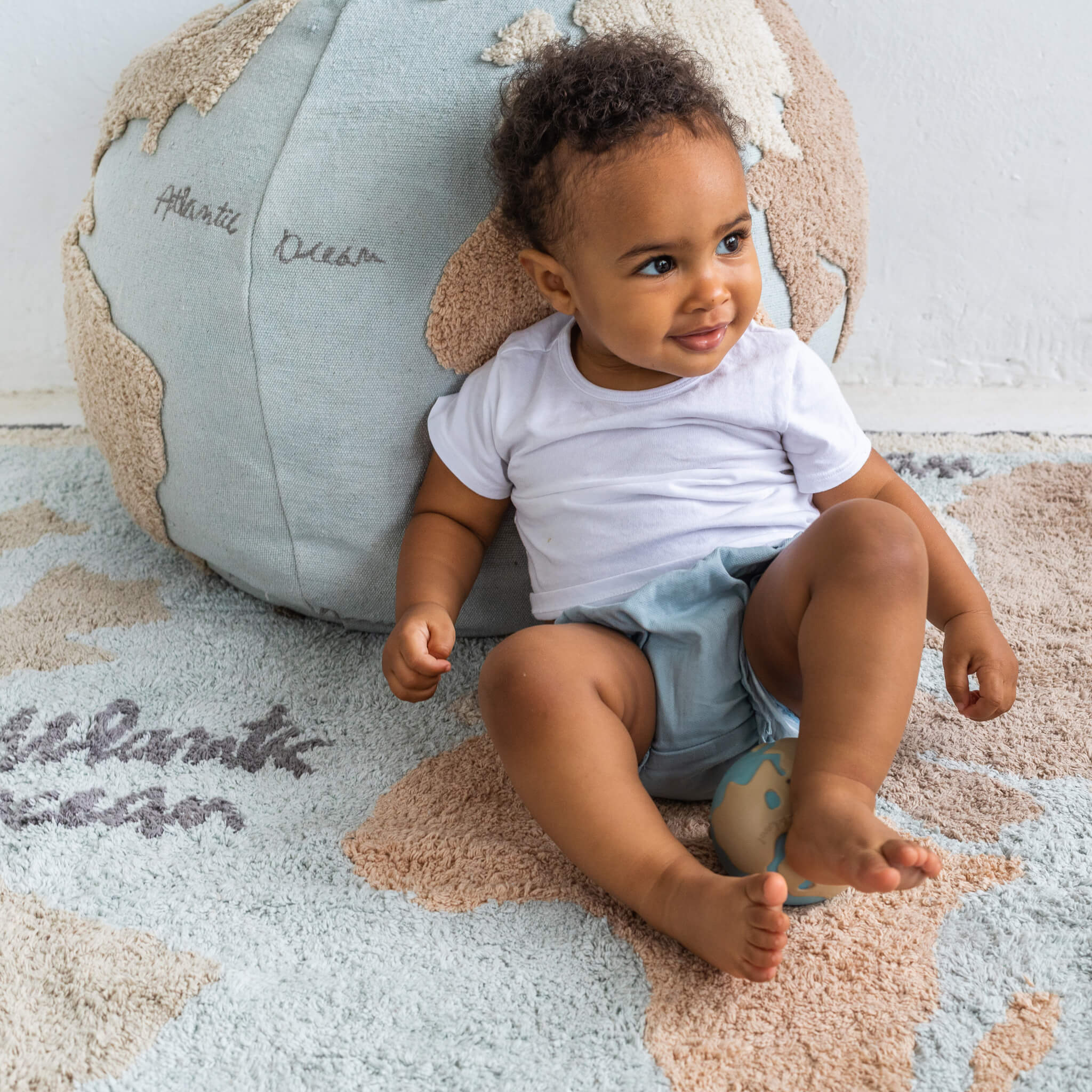 Washable Rug Vintage Map