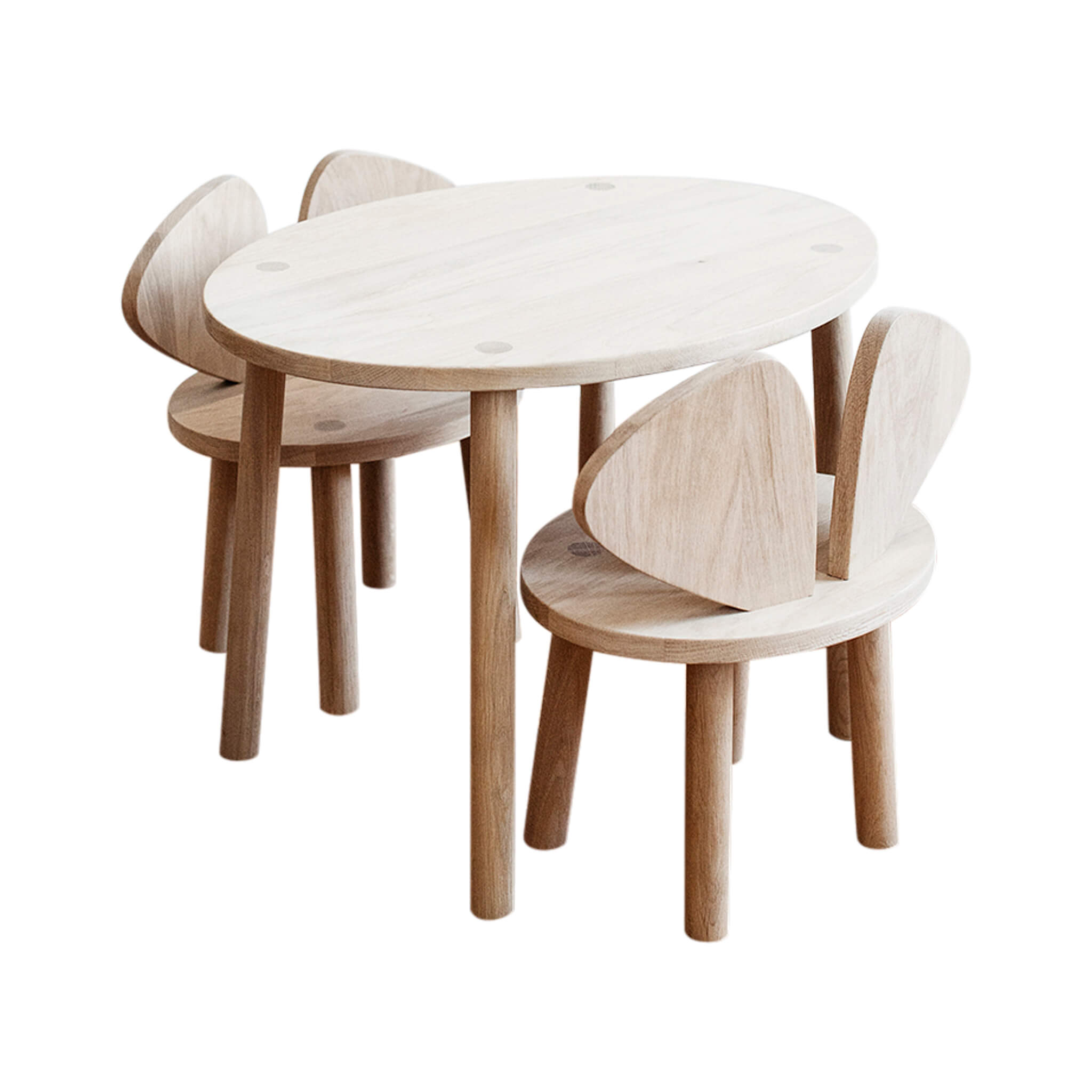 Mouse Chair & Table Bundle - Oak