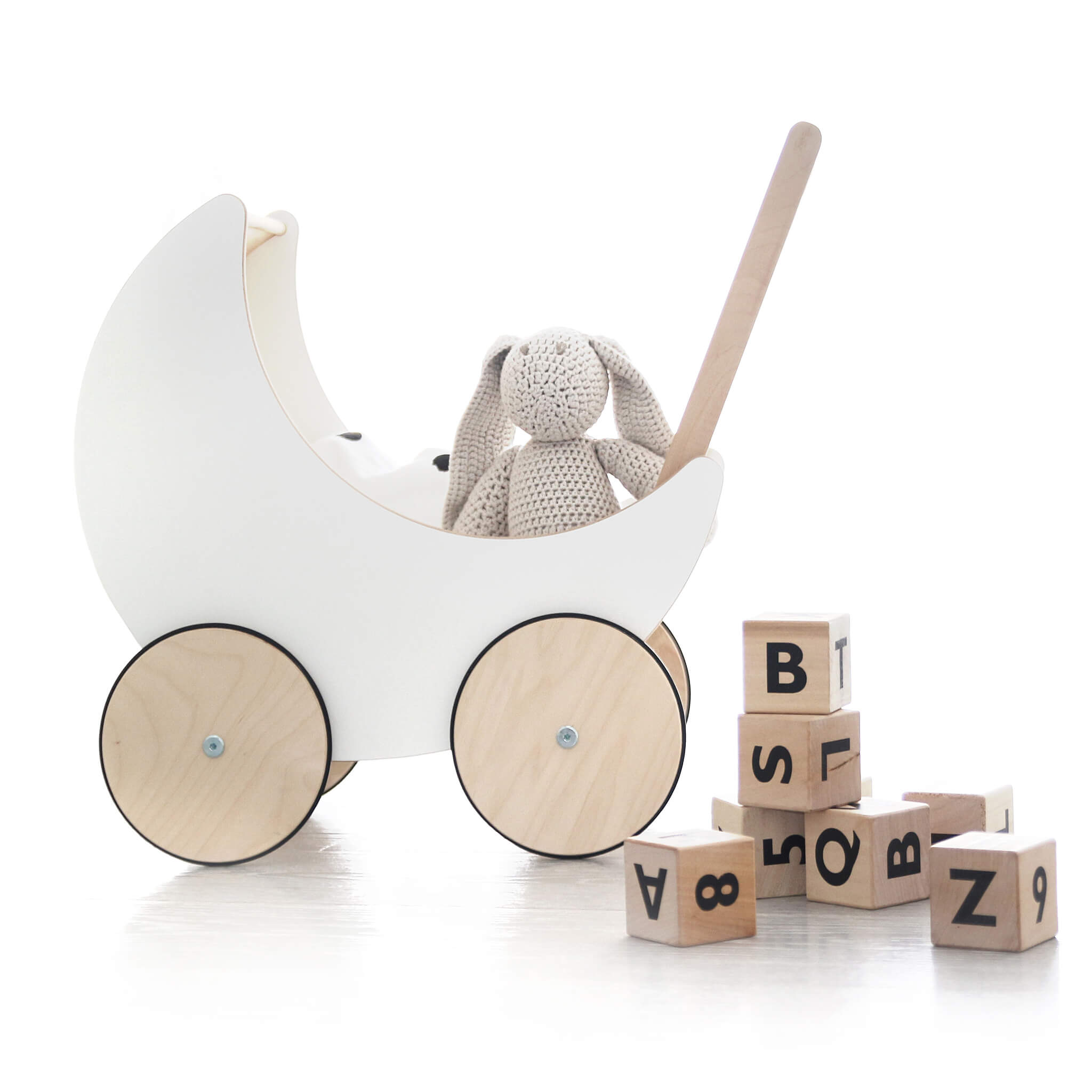 Wooden Alphabet Blocks - Black