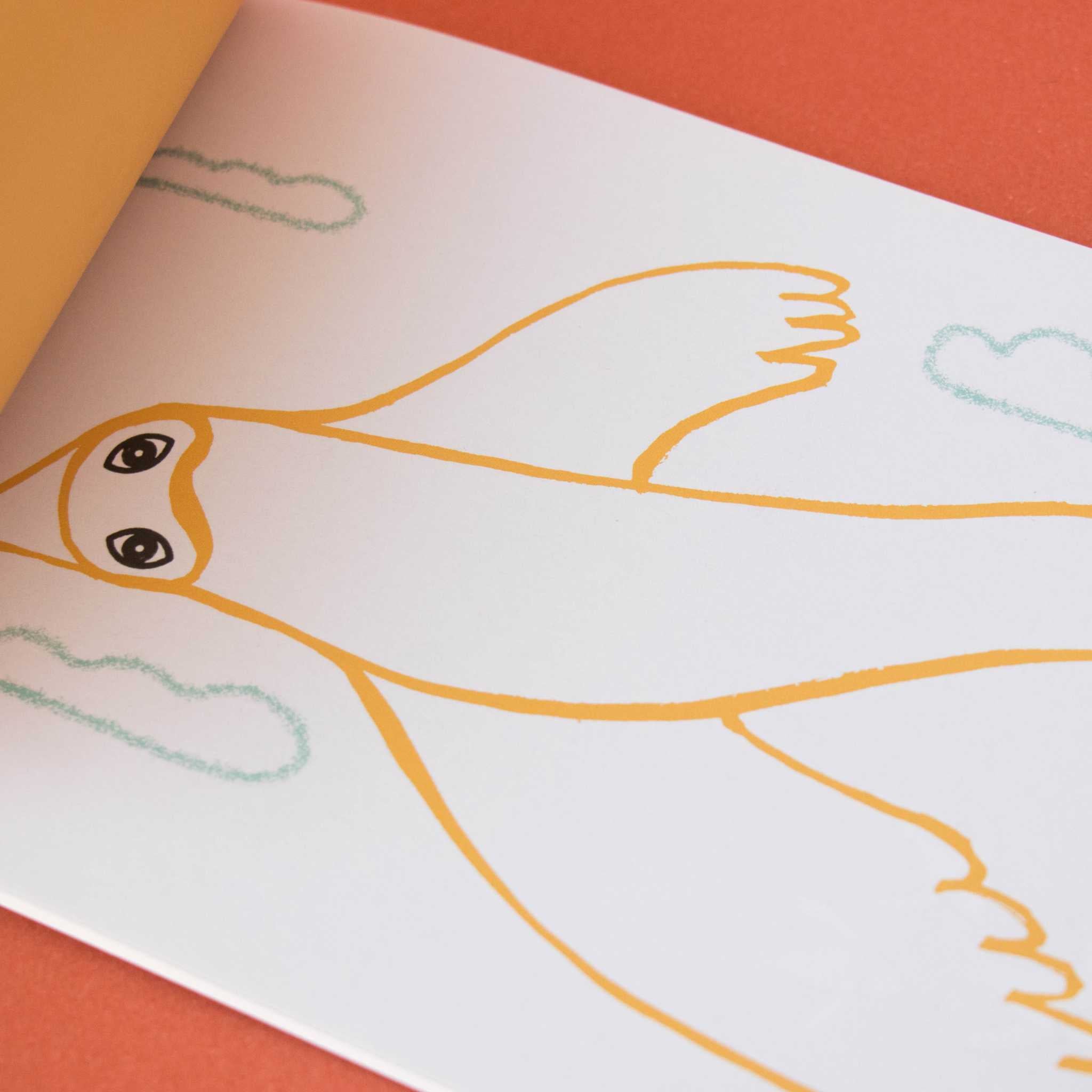 Londji Art & Stickers Activity Book Showing Bird Page
