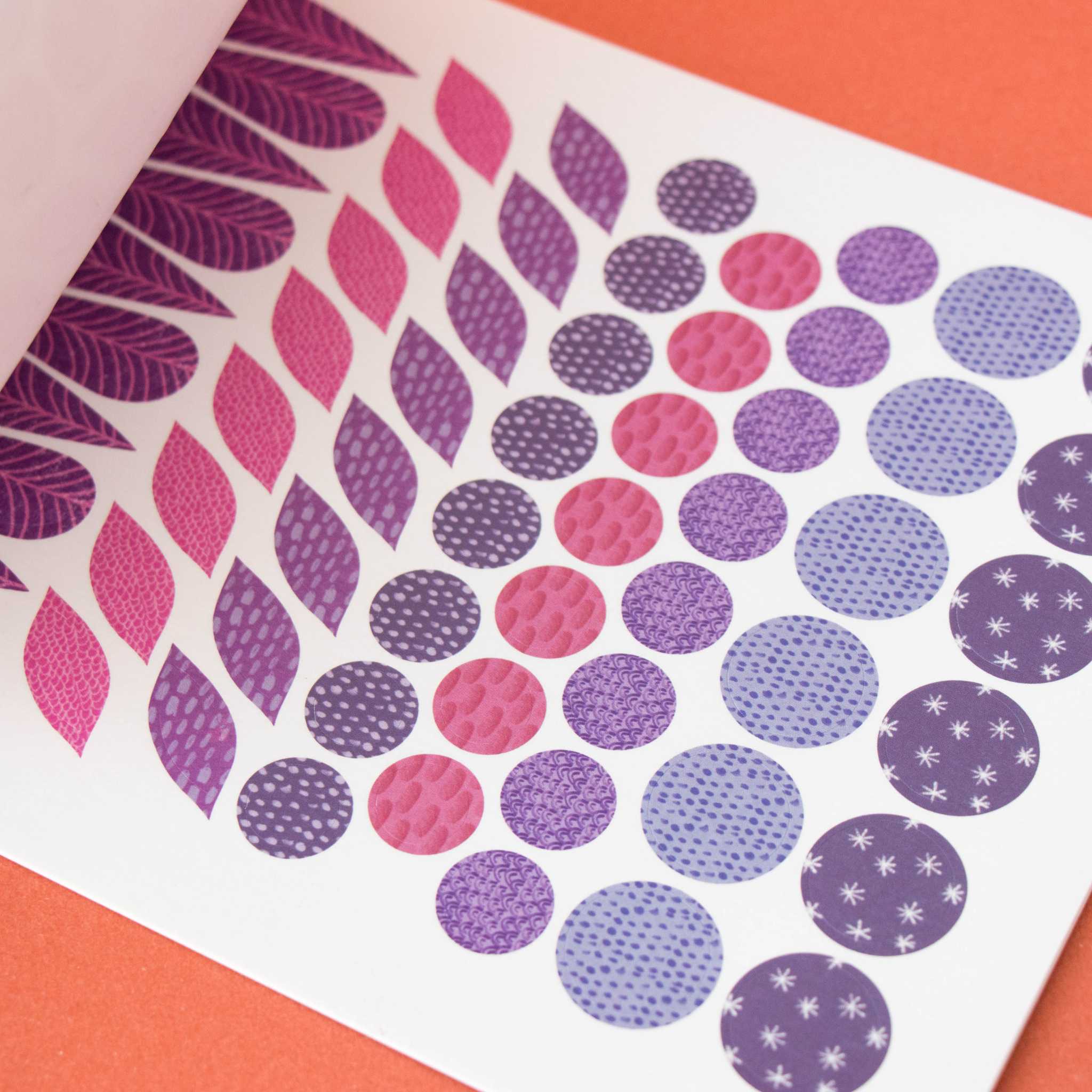 Londji Art & Stickers Activity Book Showing Purple Stickers