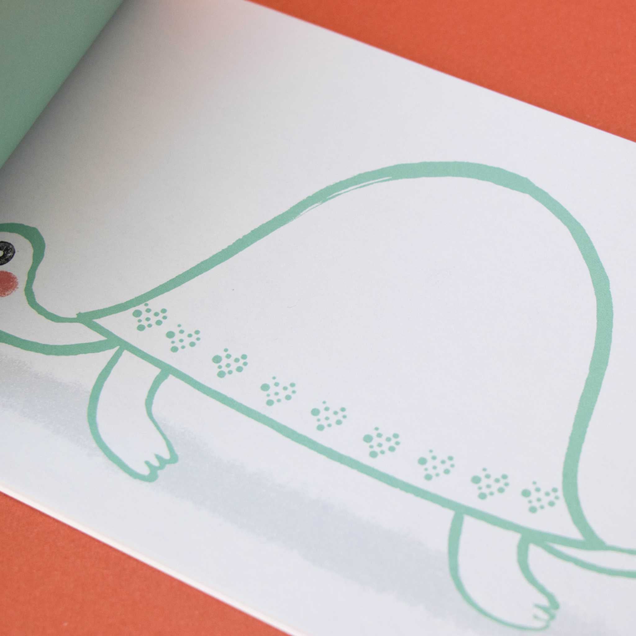Londji Art & Stickers Activity Book Showing Turtle Page