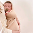 Baby Wrapped In Hvid Merino Wool Cocoon In Oat