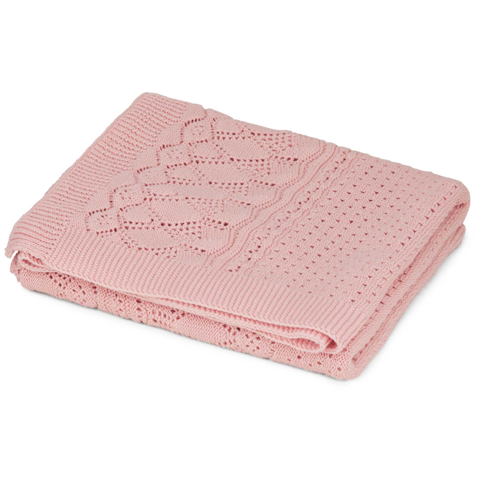 Cam Cam Pointelle Blanket - Sorbet