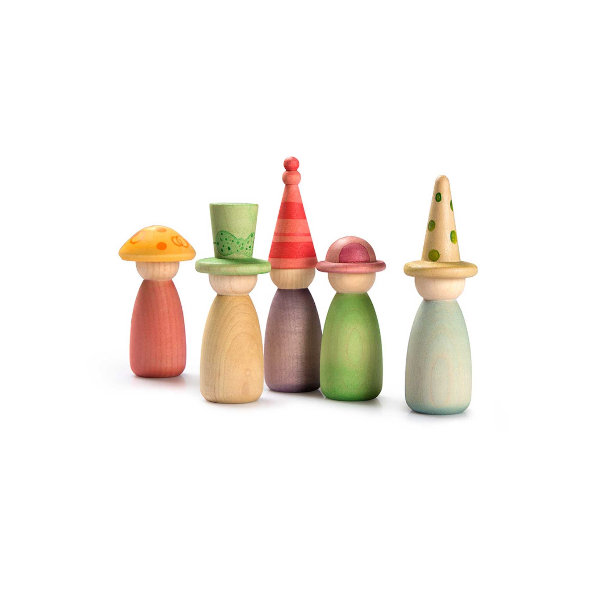 Grapat Fancy Nins, Wooden Figures - 4 characters