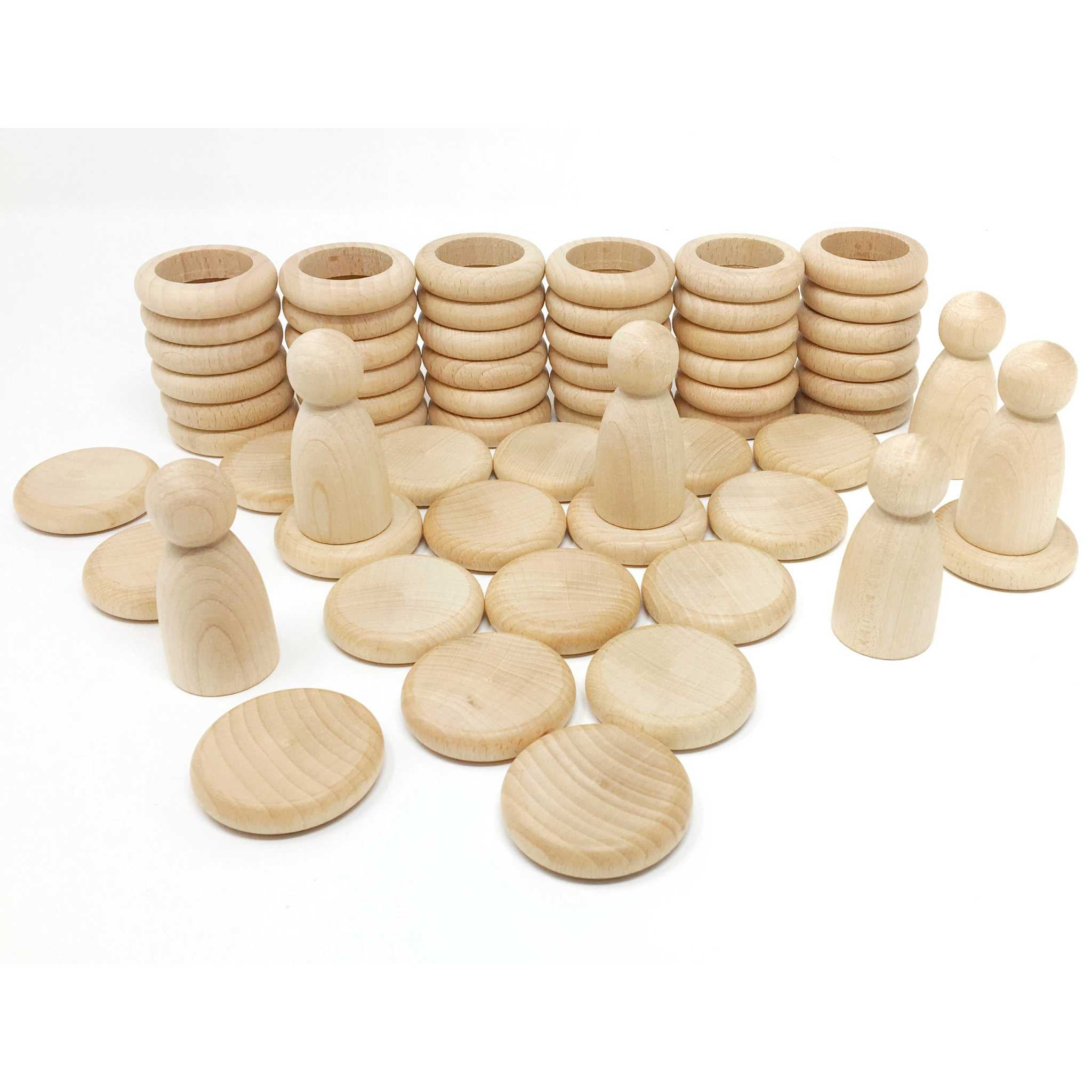 Grapat Nins Rings Coins in Natural Close Up