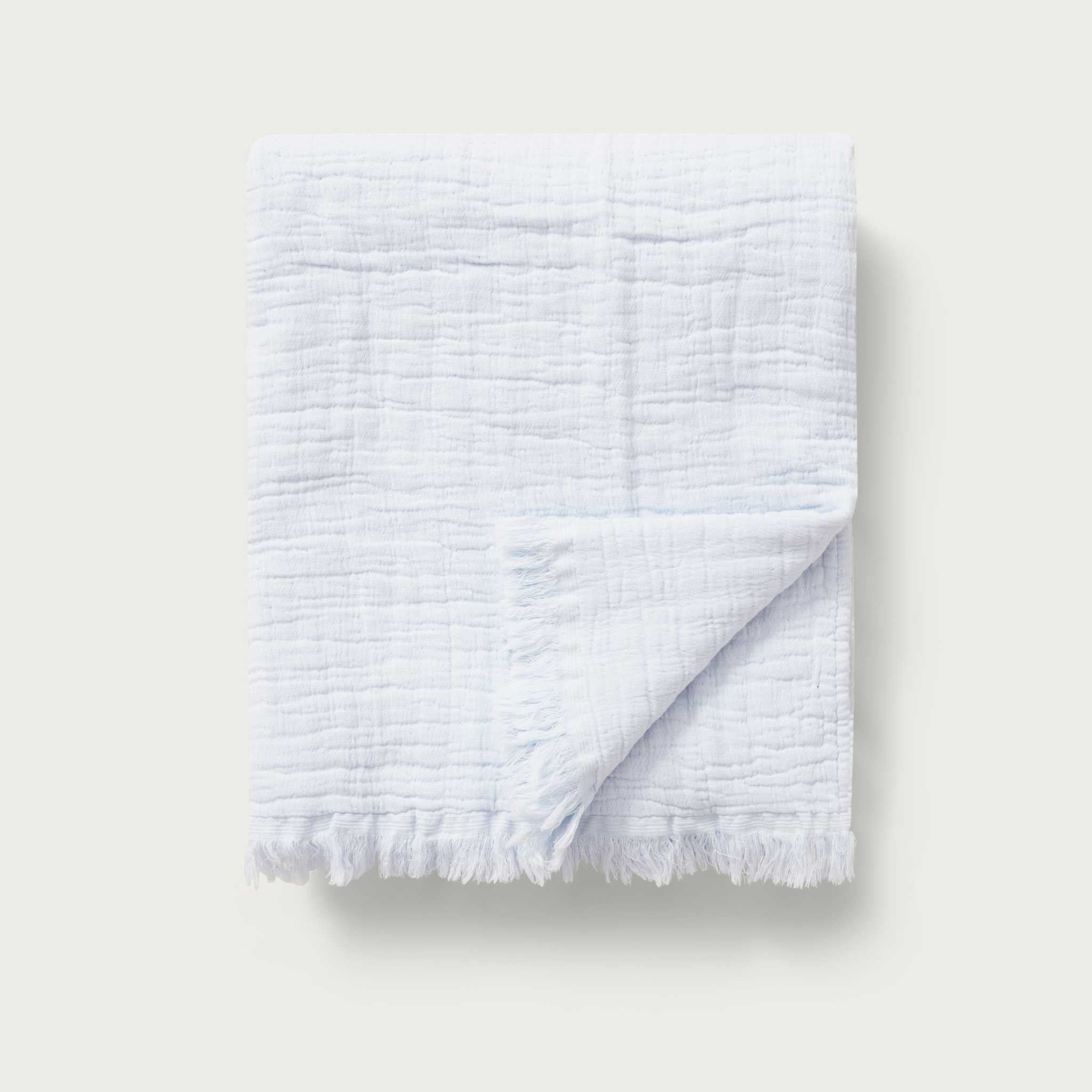 Garbo & Friends Cotton Blanket On Grey Background 