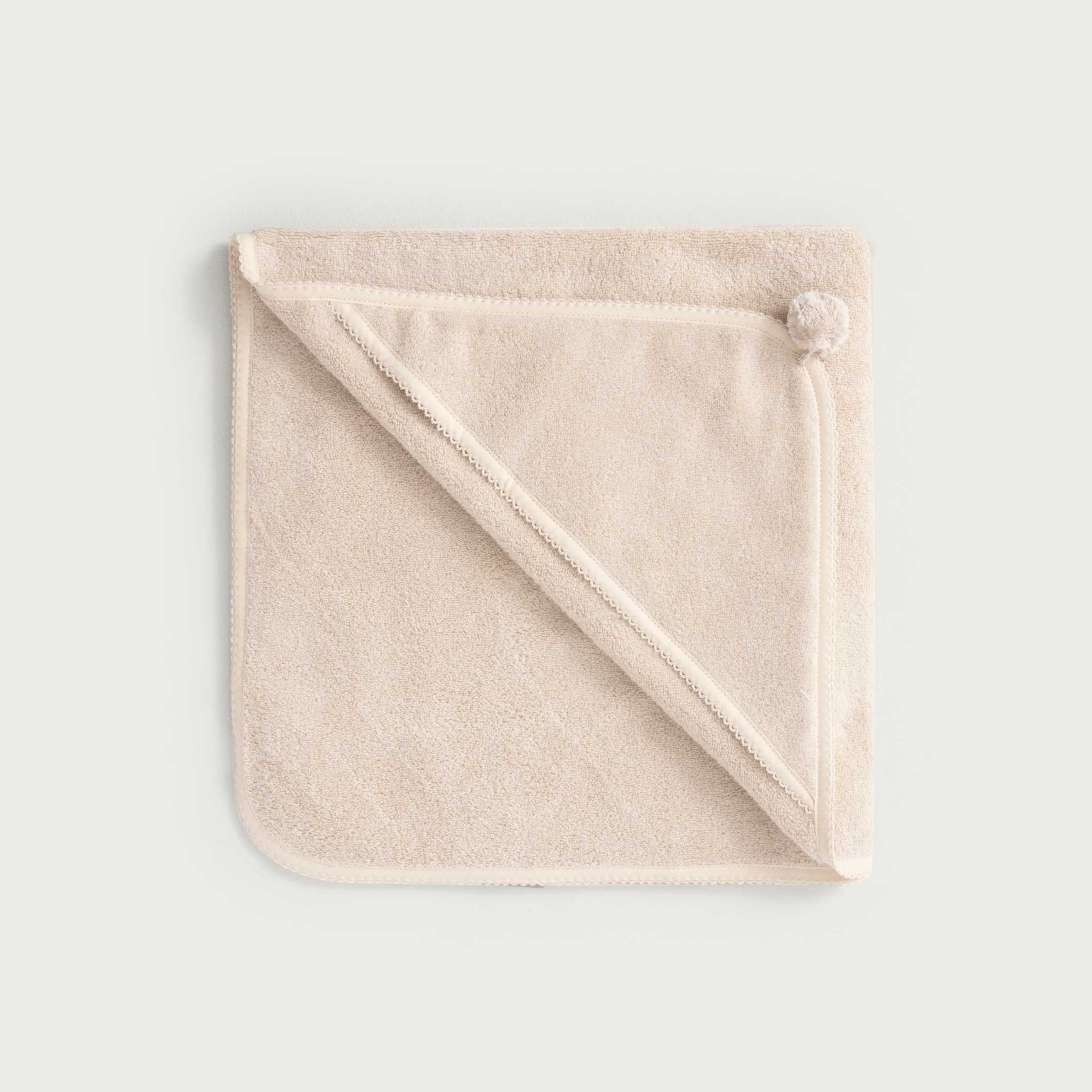 Garbo & Friends Hooded Towel - Sand - Folded