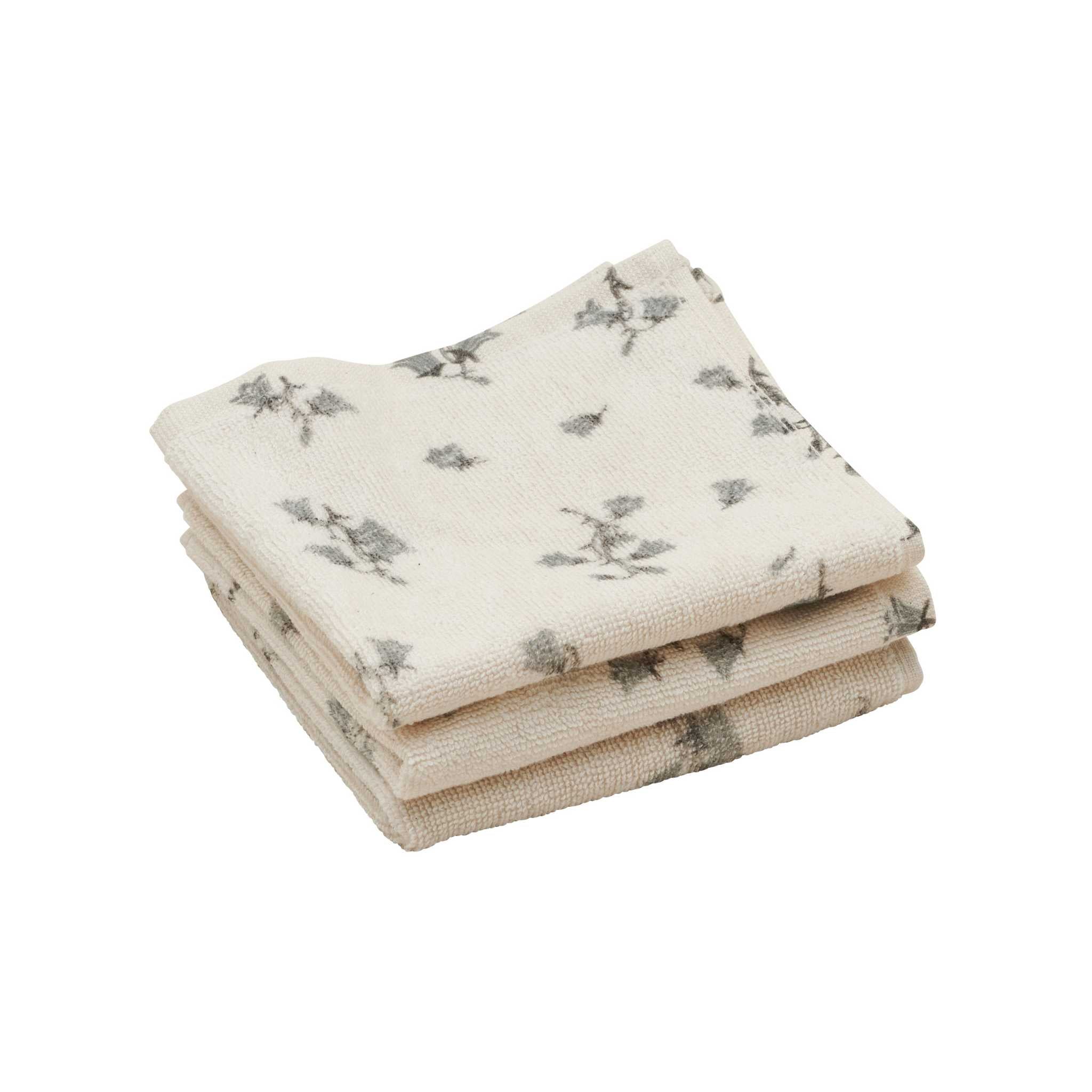 Garbo & Friends Terry Washcloths - Bluebell- 3 Pack