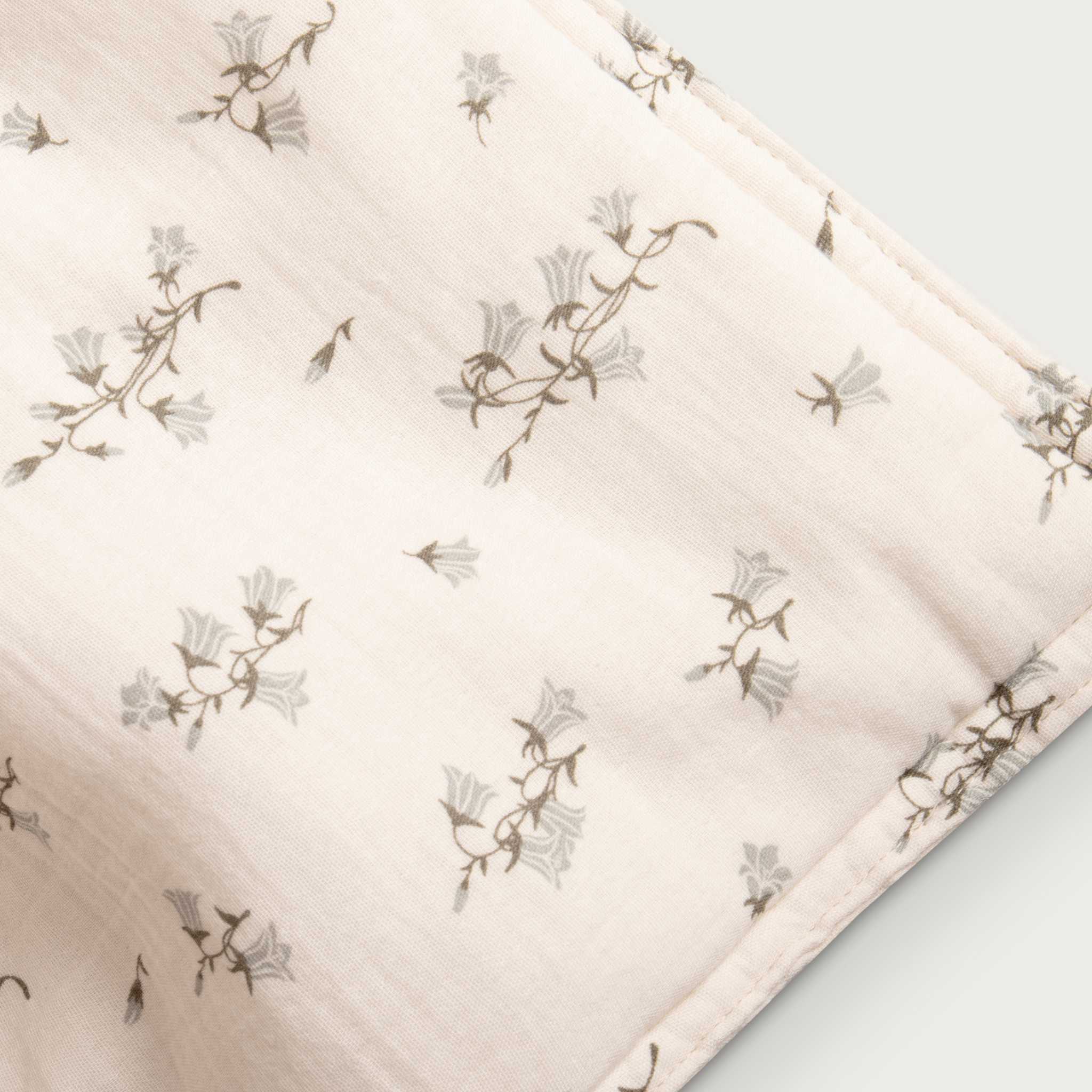 Garbo & Friends Bluebell Filled Blanket - Close Up Print On Grey