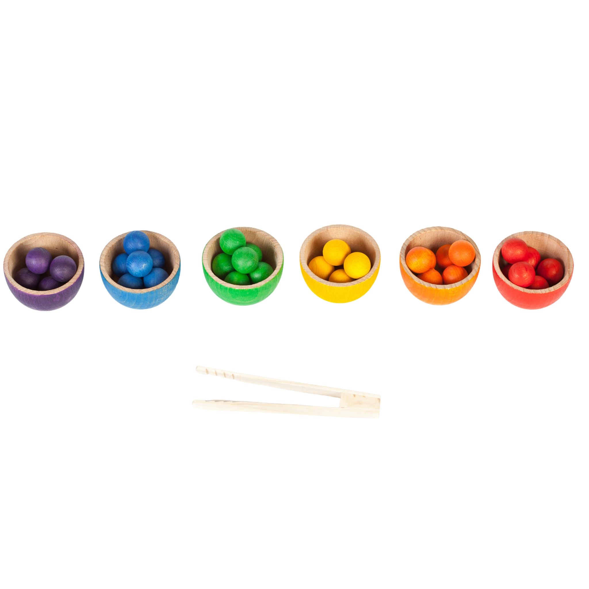 Grapat Wooden Bowls and Marbles Set